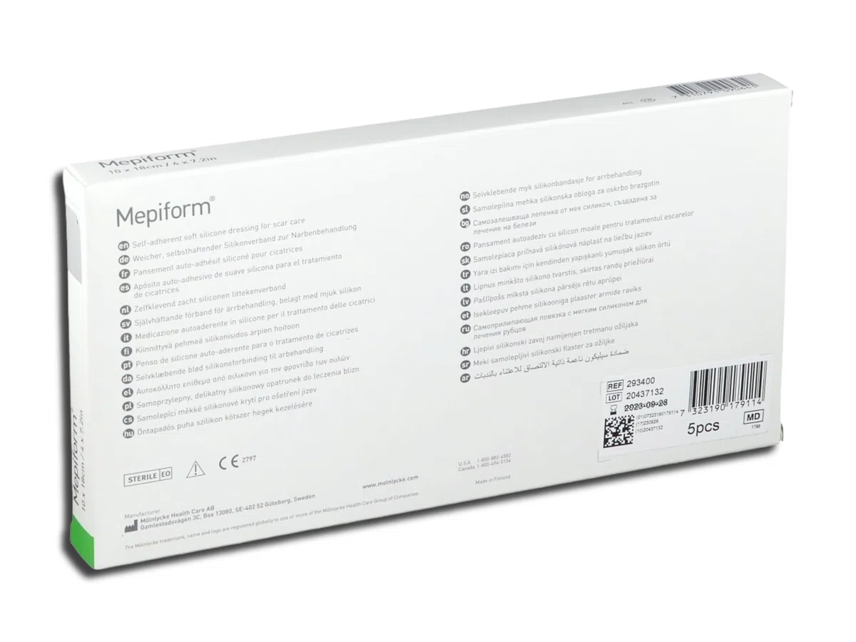 MEPIFORM Medicazione adesiva 10 x 18 cm Sterile Pack 5