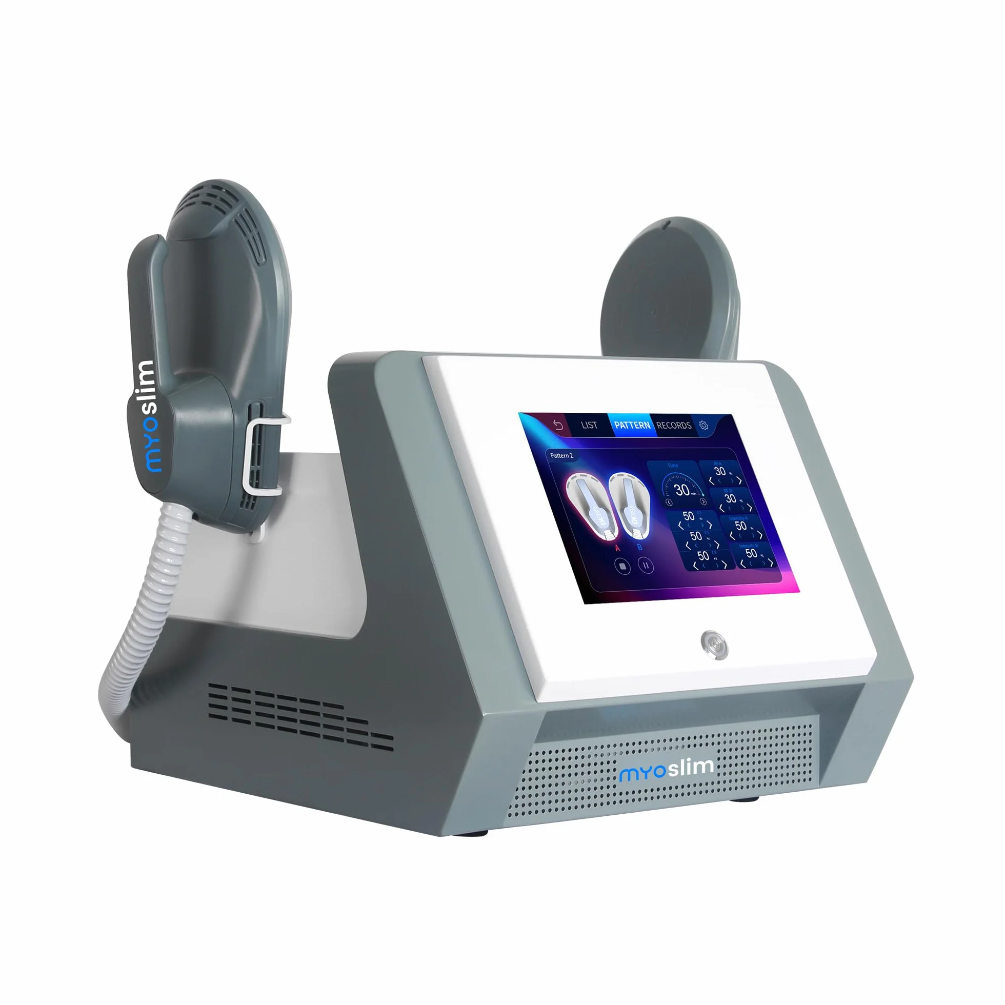 Elettrostimolatore MyoSlim - Macchina per Tonificare Muscoli a Casa - Tecnologia EMS per Addominali, Fianchi e Cosce, for Spa