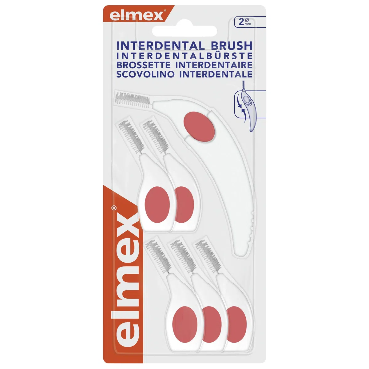 elmex Spazzole interdentali 2 mm, 6 pezzi