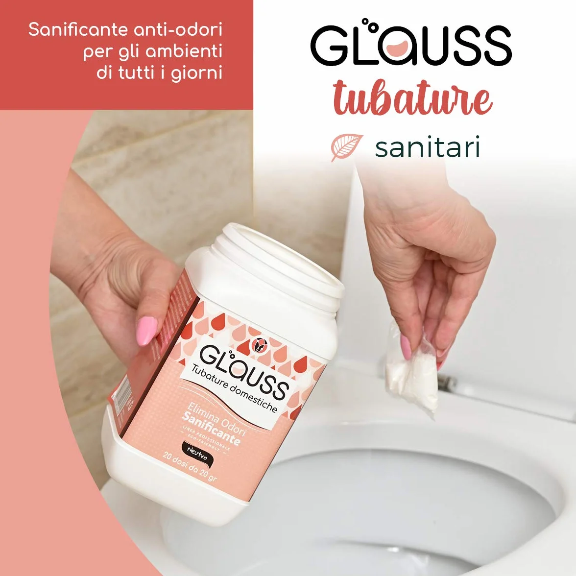 Sanificante per Tubature Domestiche Elimina Odori 20 Dosi