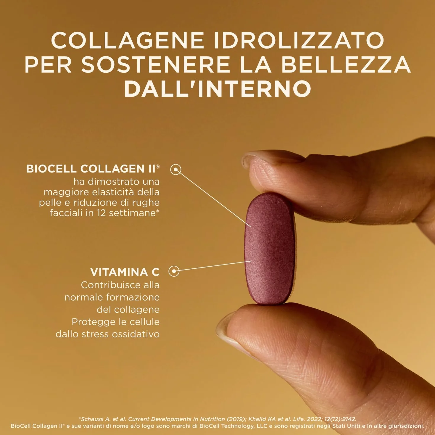 Solgar Ialuronic Formula 30 tavolette Integratore collagene idrolizzato condroitin solfato acido ialuronico
