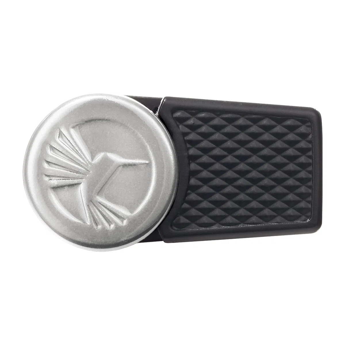 Colibri EVO Accendino angolare a getto singolo a butano, antivento e ricaricabile, facile da usare, con impugnatura Pachmayr, finestra blu carburante e fiamma regolabile, design elegante (argento)