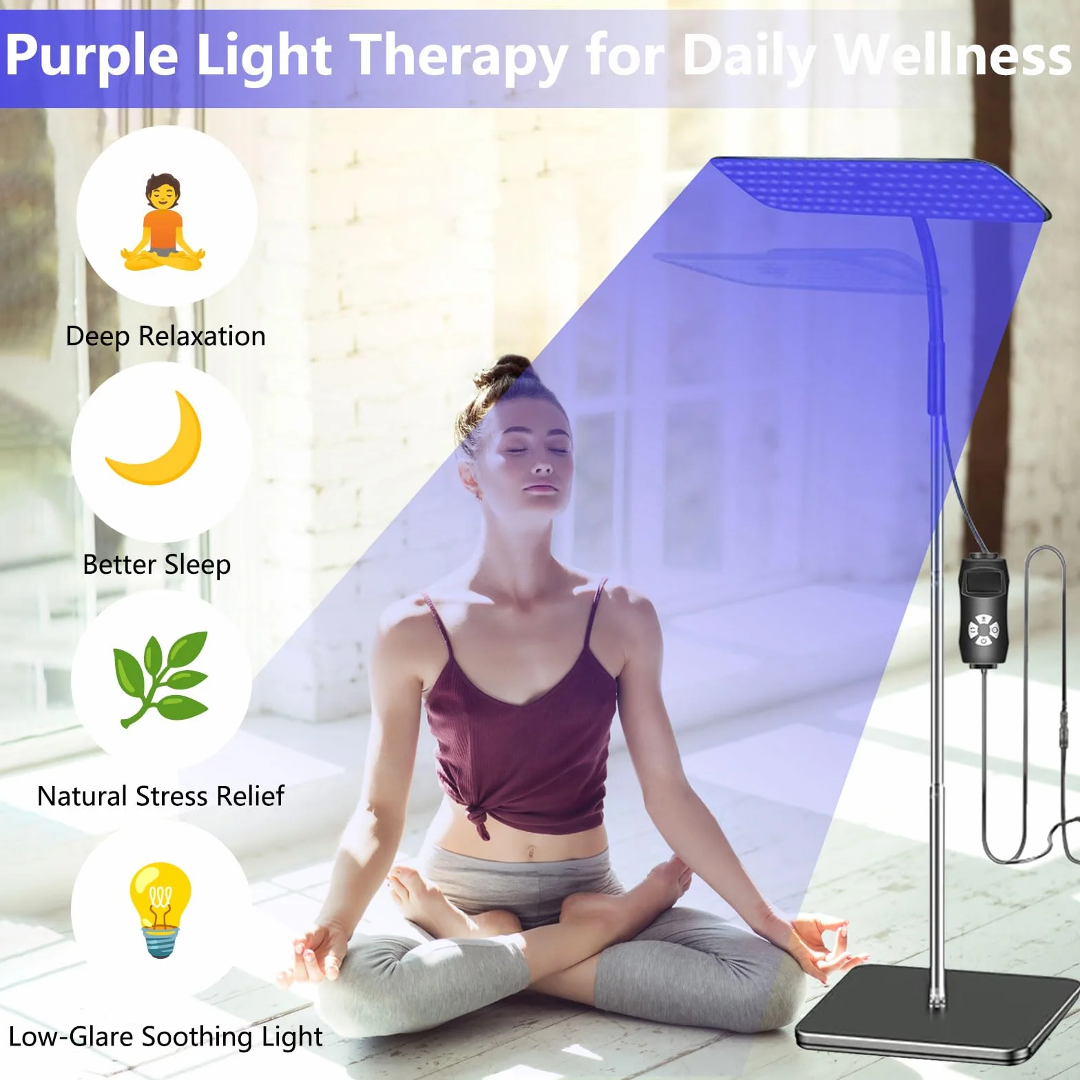 Solarium casa abbronzante viso 660+850nm lampada solarium 240 LED altezza regolabile inclinazione 3 modalità 5 livelli luminosità timer portatile viso corpo