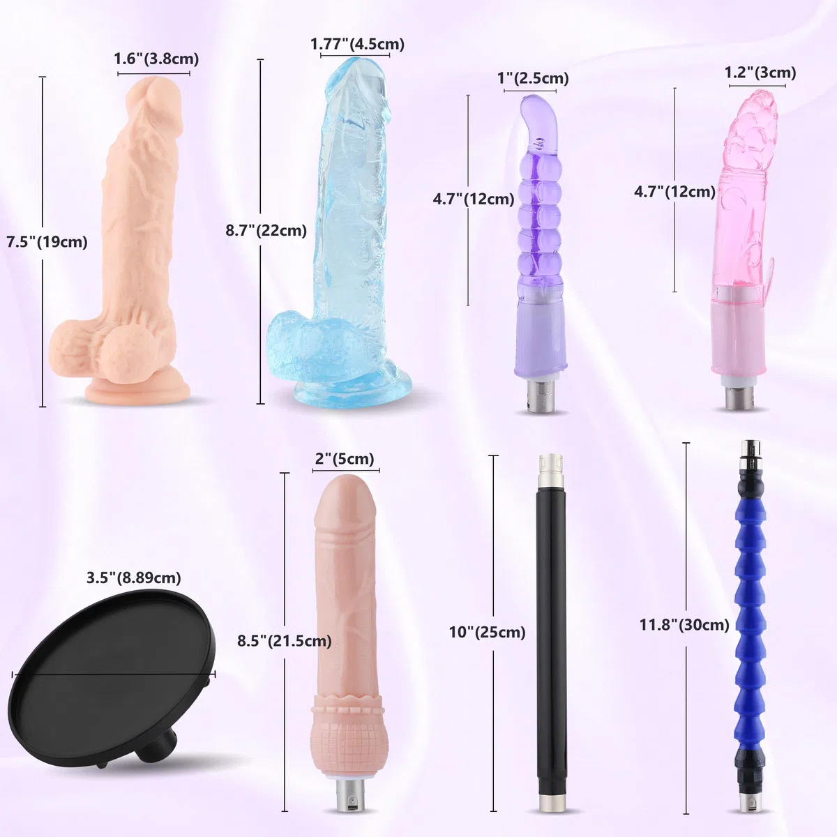 Macchina del sesso Giocattoli per adulti Macchina per giocattoli sessuali per uomo Macchina di spinta controllata da APP con 9 accessori per macchina da massaggio regolabile con connettore 3XLR con di