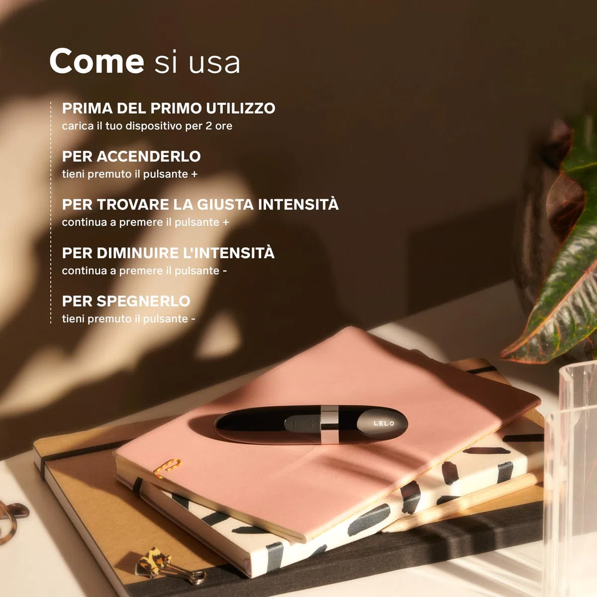 LELO MIA 2, Deep Rose Massaggiatore per Donna a Forma di Rossetto, Mini Vibratore Portatile Segreto da Donna con USB, Vibratori Clitoride Donna, Vibratori Donna