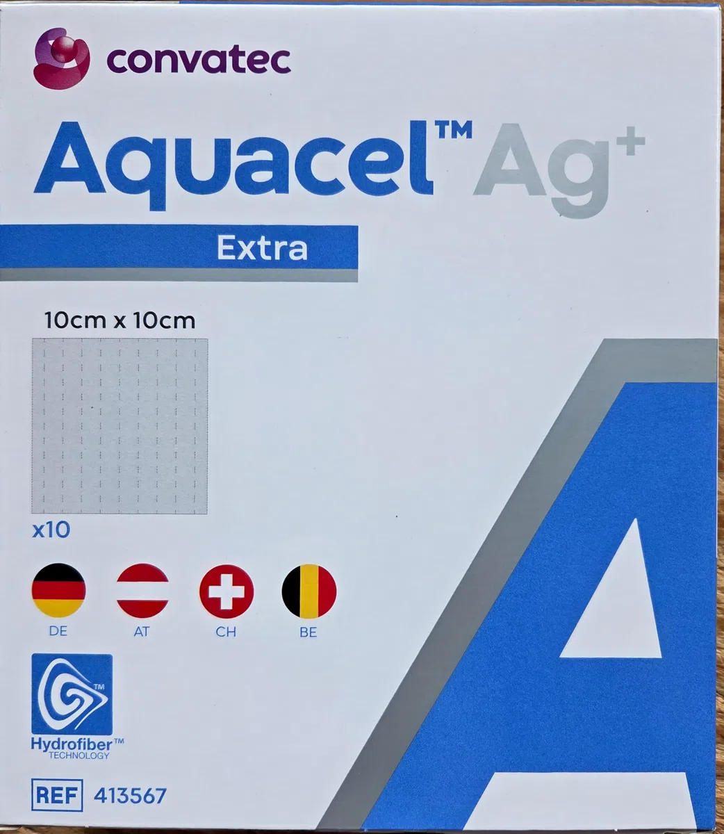 ConvaTec (Germany) GmbH AQUACEL Ag + Extra 10 x 10 cm impacchi 10 St