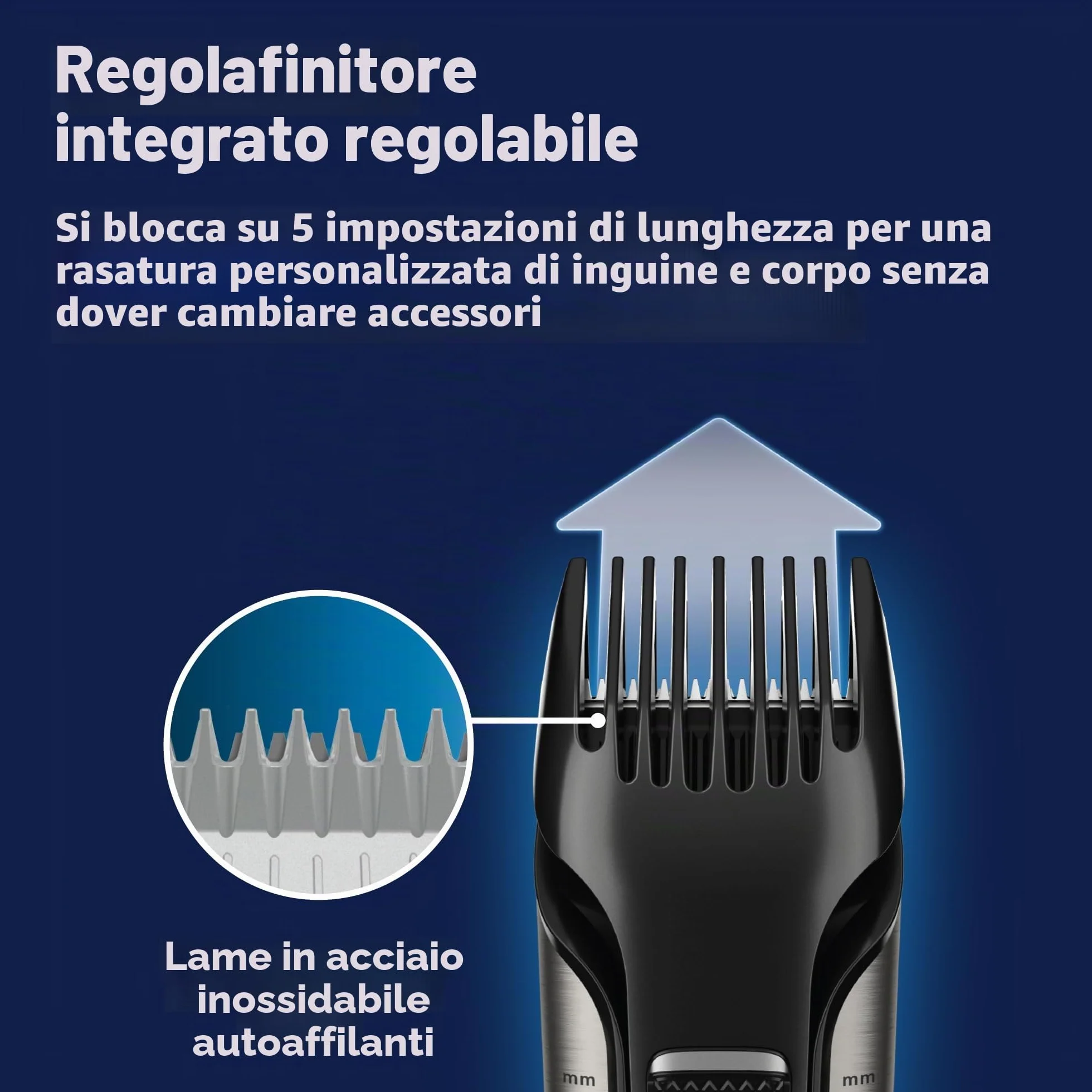 Philips Norelco Bodygroomer BG7030/49 impermeabile trimmer rasoio
