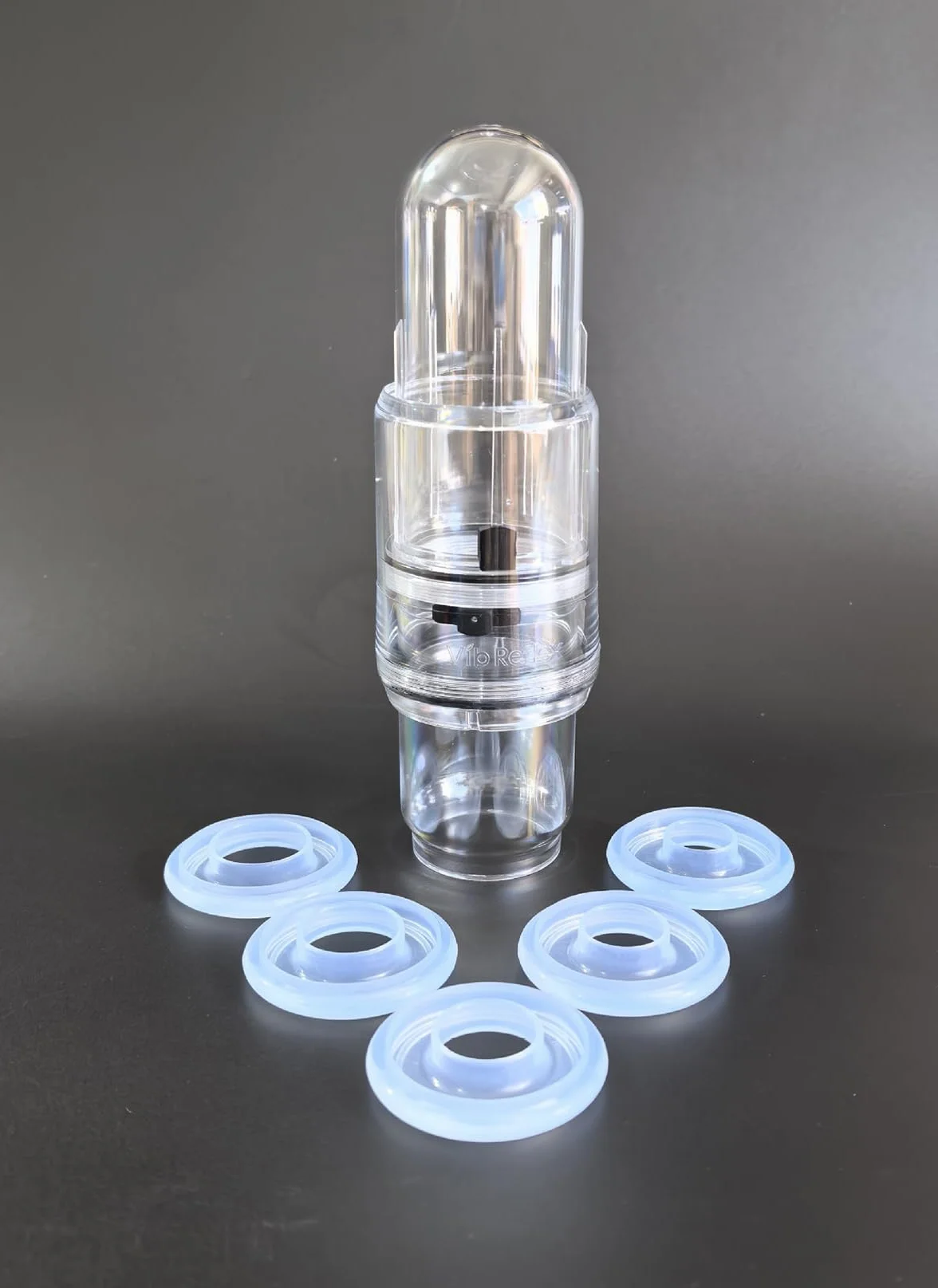 Pompa a Vuoto Manuale per Uomo con 5 Anelli in Silicone, Kit Vacuum Maschile