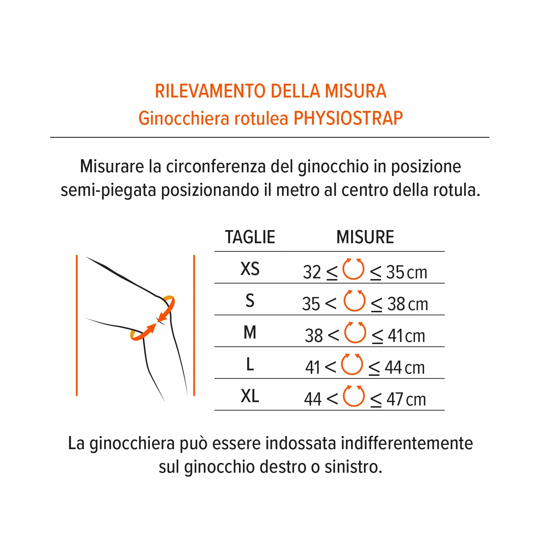Epitact Ginocchiera Sport PHYSIOstrap Rotulea Tendinite Artrosi