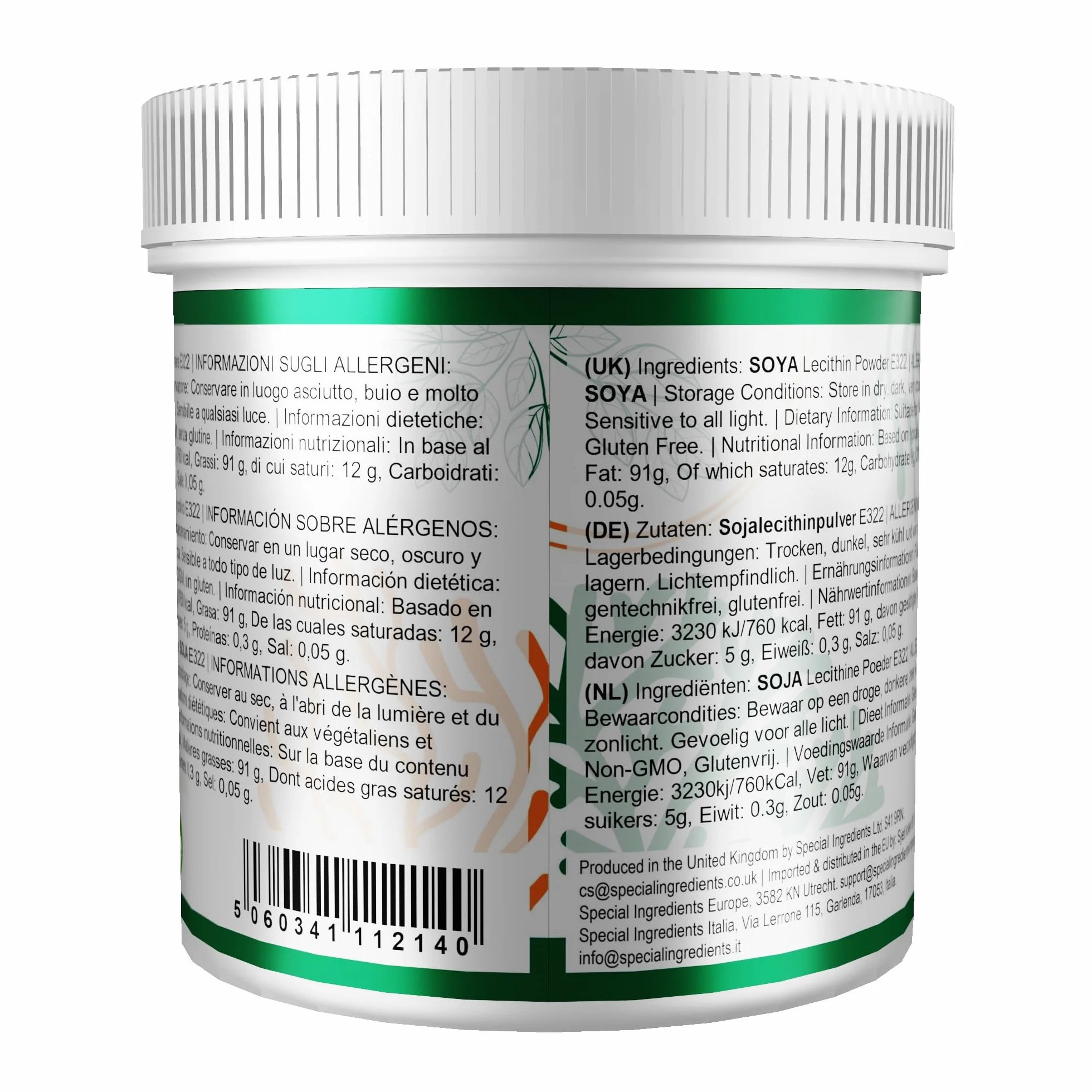 Lecitina In Polvere 100 g Qualità Premio