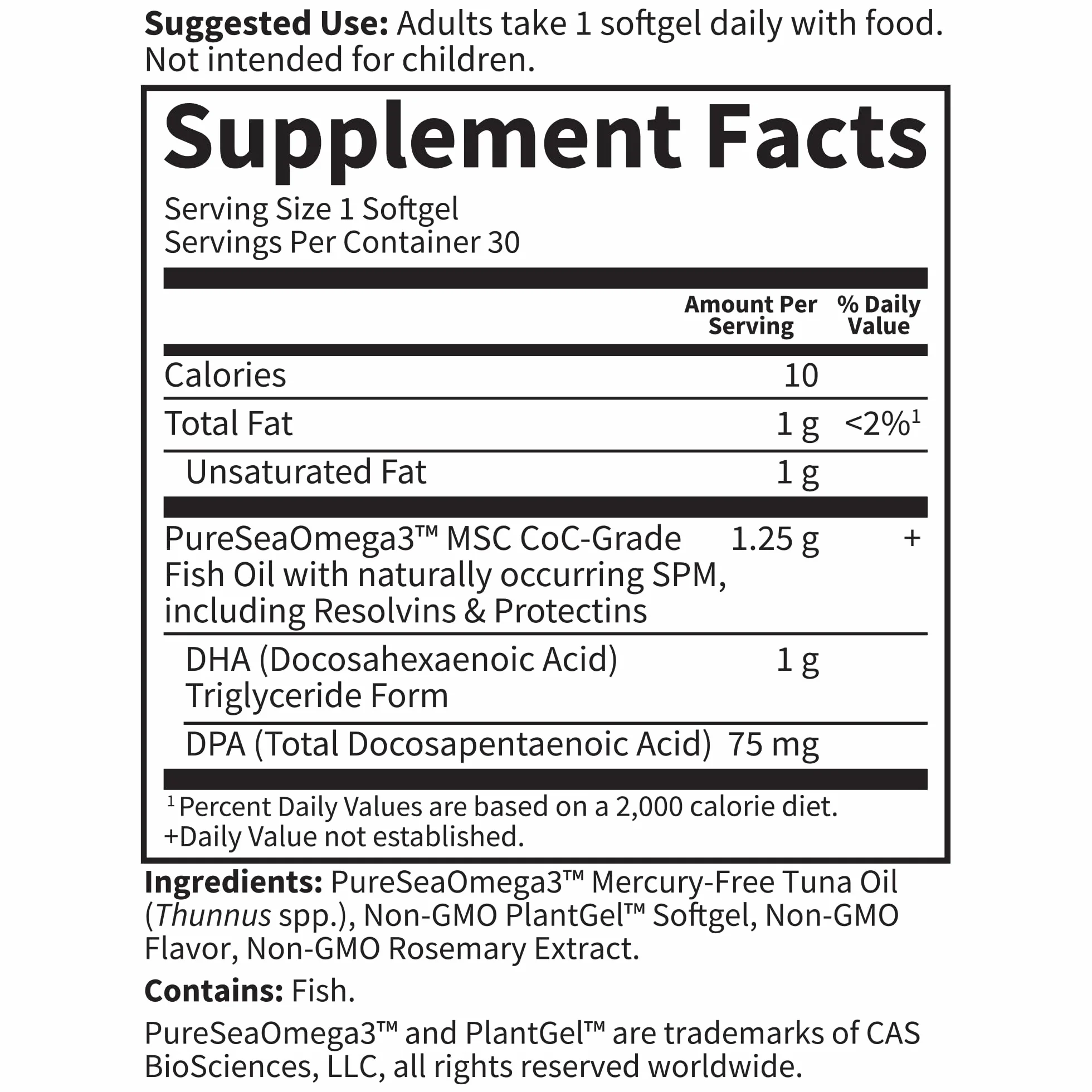 Garden Of Life Dr. Formulated DHA Lemon 30 Sgel