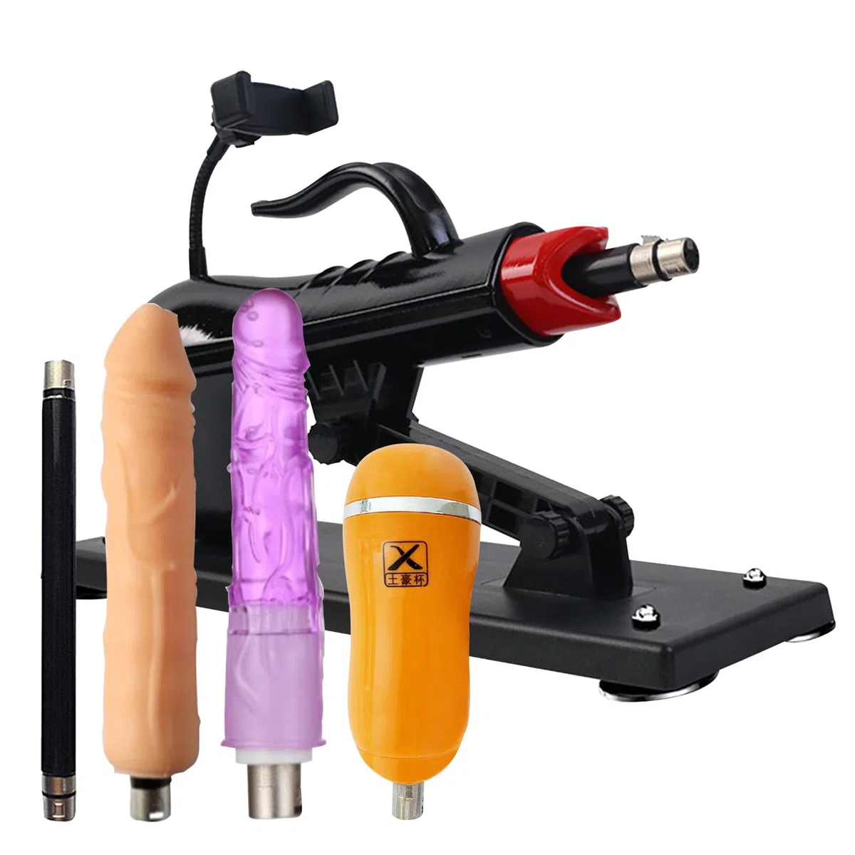 AMAZBEE Macchine del Sesso con Dildo Macchina del Sesso Giocattoli Sessuali Estremi per Uomini e Donne Velocità Infinitamente Variabile Macchine e Dispositivi Automatici (Set 2)