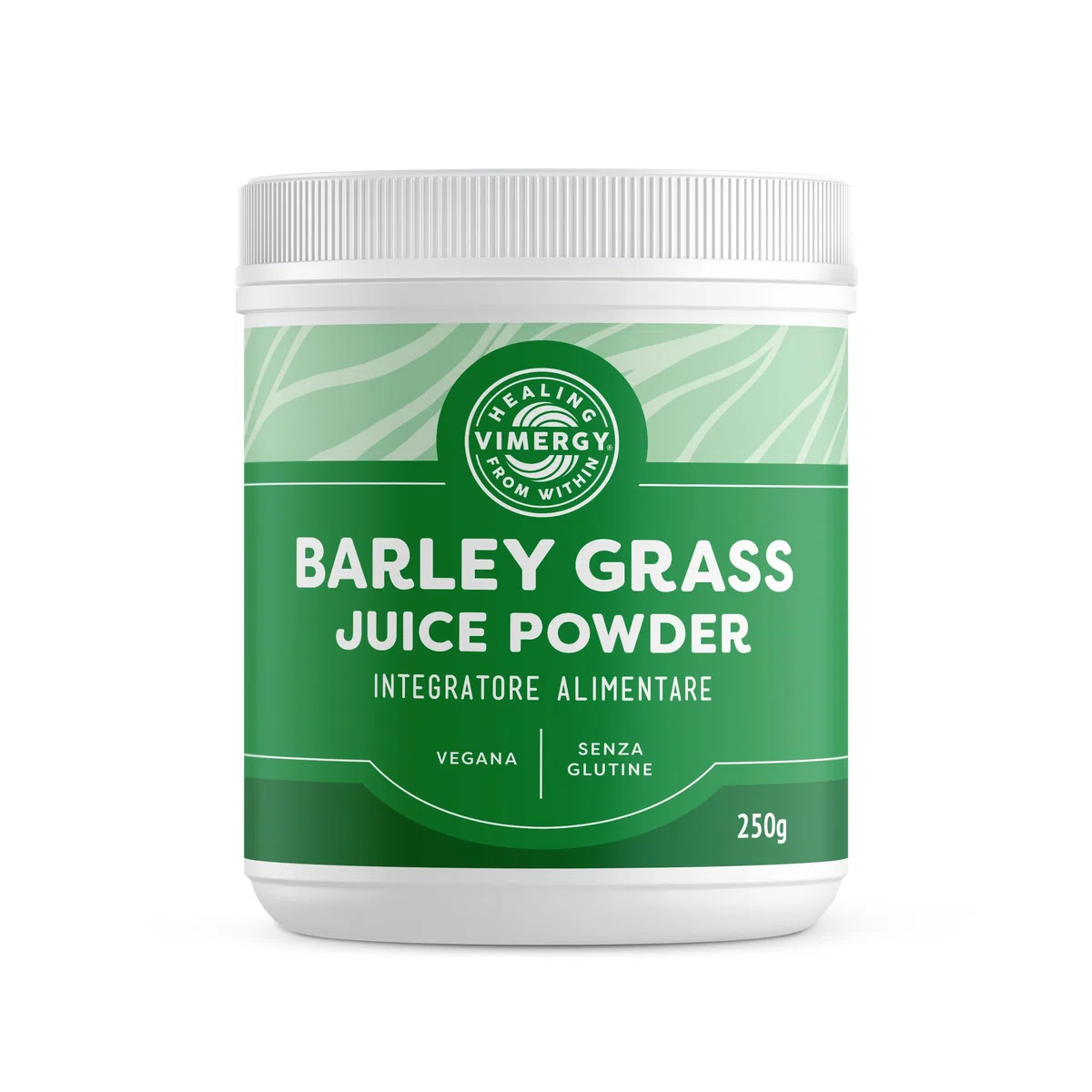 Vimergy Barley Grass Juice Powder, 62 Dosi – Erba d'Orzo in Polvere Super Green – Senza Antiagglomeranti, Riempitivi, Aromi, Zucchero – Vegano, Senza OGM e Senza Glutine (250 g)