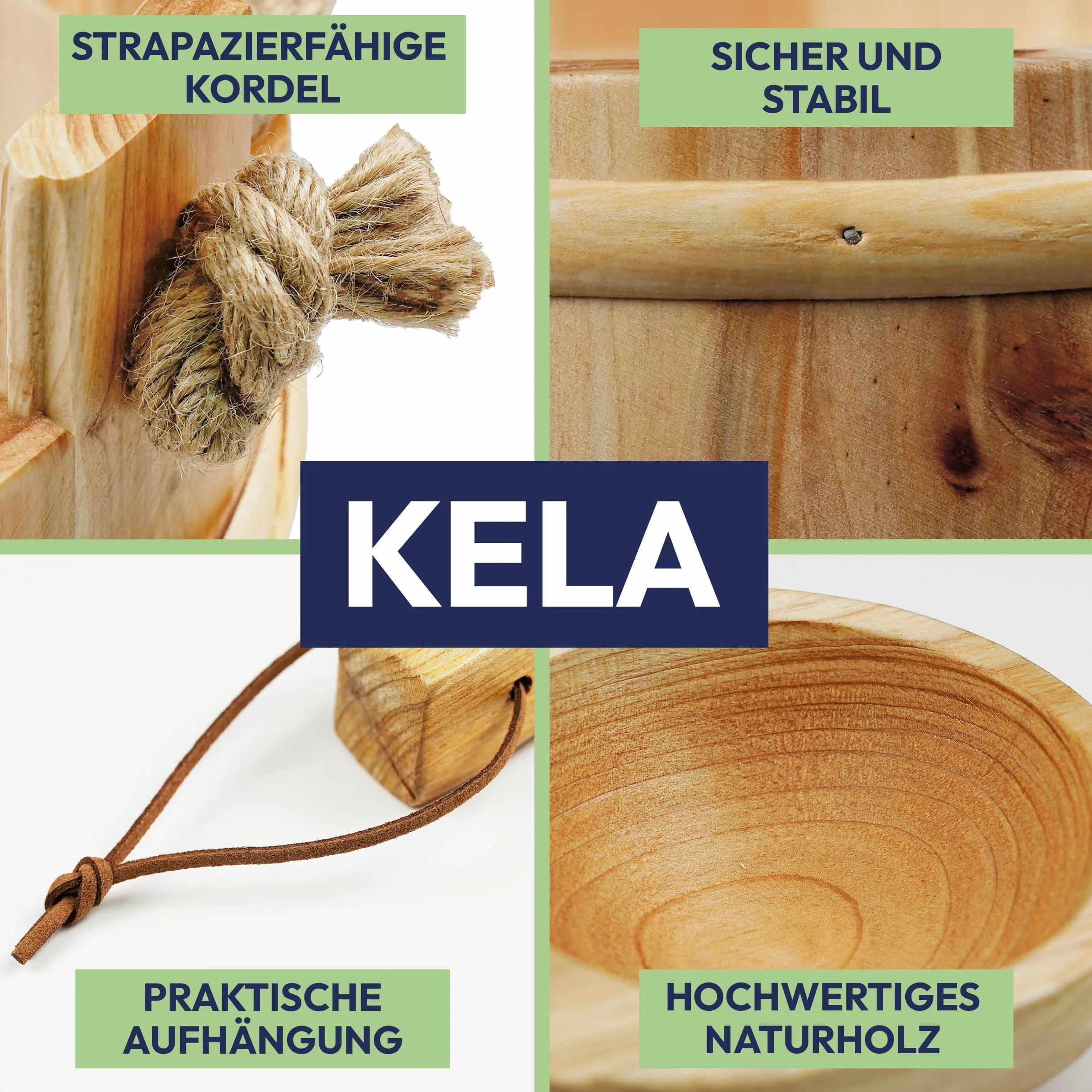 Secchiello per Sauna 26 Ø 21 cm Mestolo Legno Abete Rosso