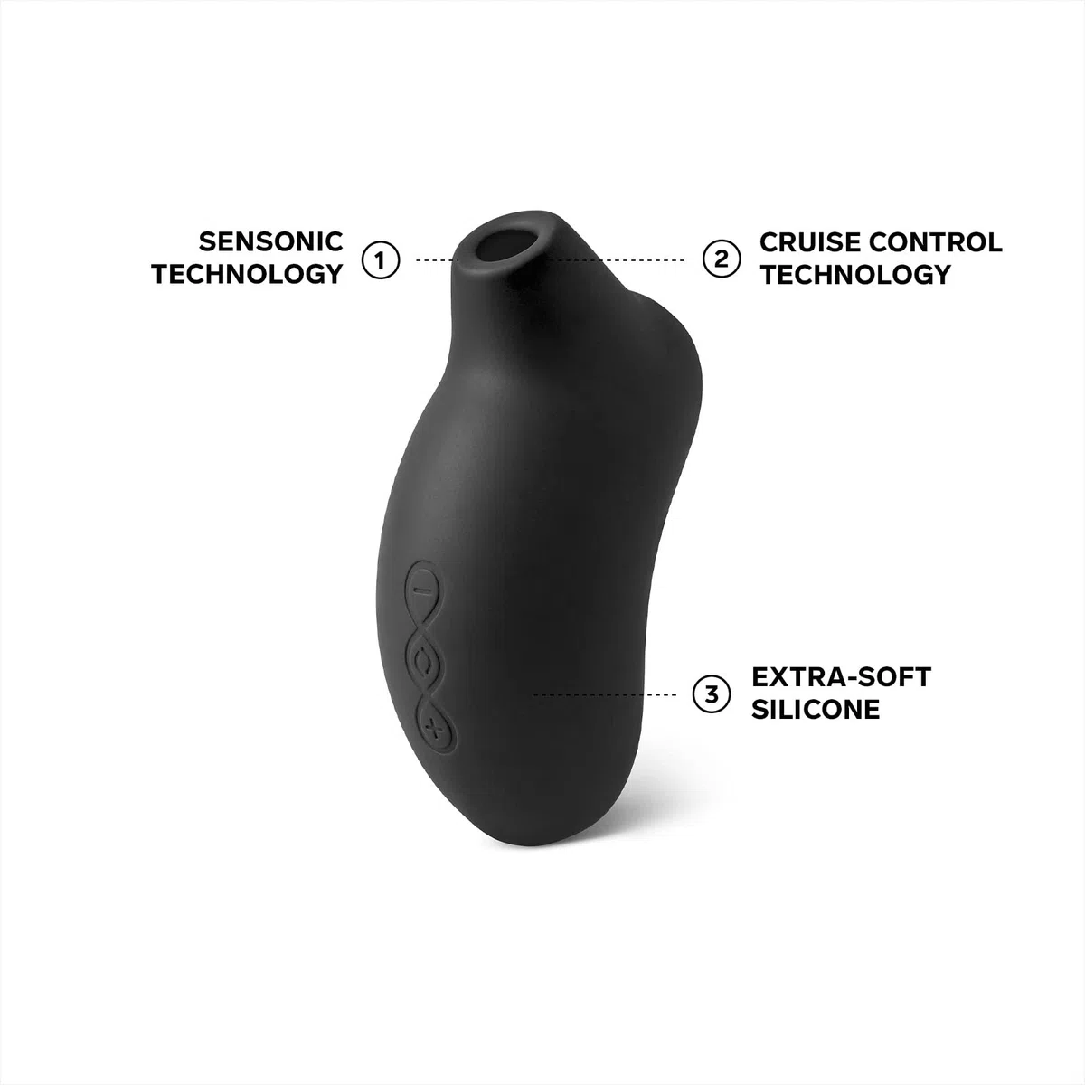 LELO SONA Cruise Massaggiatore Sonico con Cruise Control per un Maggiore Piacere, Succhia Clitoride Per Donna Pulsante Impermeabile e Ricaricabile per Donne, Sex Toy, Vibratori Clidoride Donna, Black