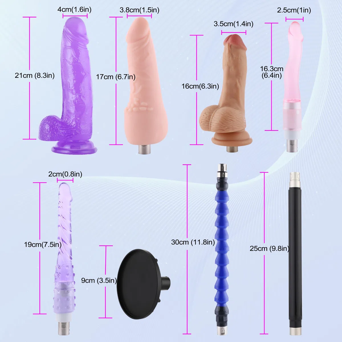 Macchina del sesso con telecomando Macchina dell'amore Giocattoli per adulti con 8 attacchi Macchina automatica del dildo per uomini e donne