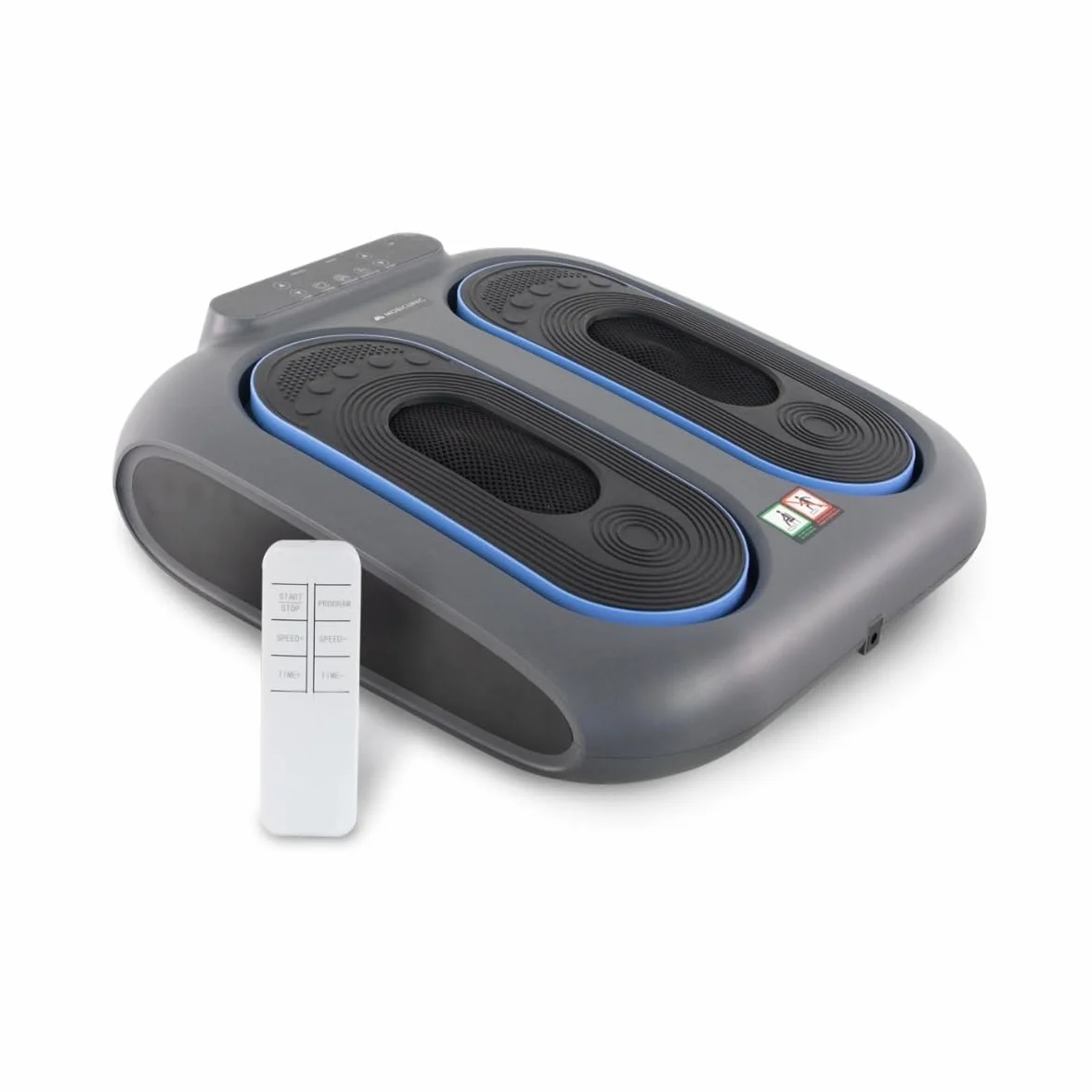 Mobiclinic® fitness, Massaggiatore per piedi elettrico, 10 livelli di vibrazione, 5 programmi, Timer, Vibrolegs, Vibromassaggiatore, Pedana vibrante, Telecomando e display led, Vibfit