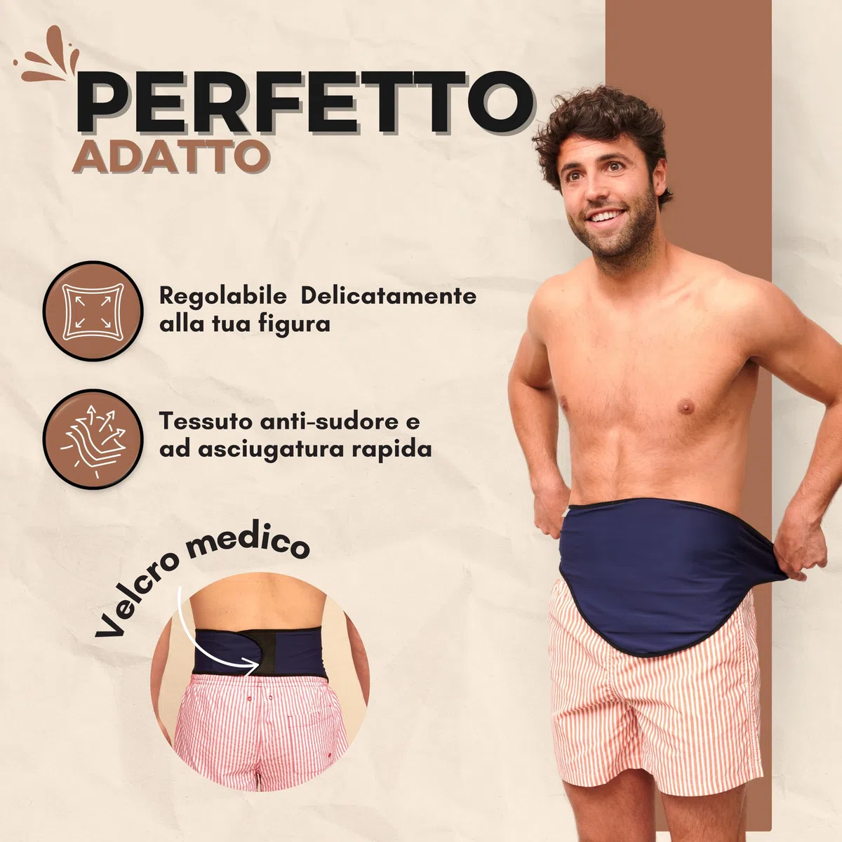 SIIL Cintura per Stomia | Fascia Per Stomia a mare Ostomy | X-Large