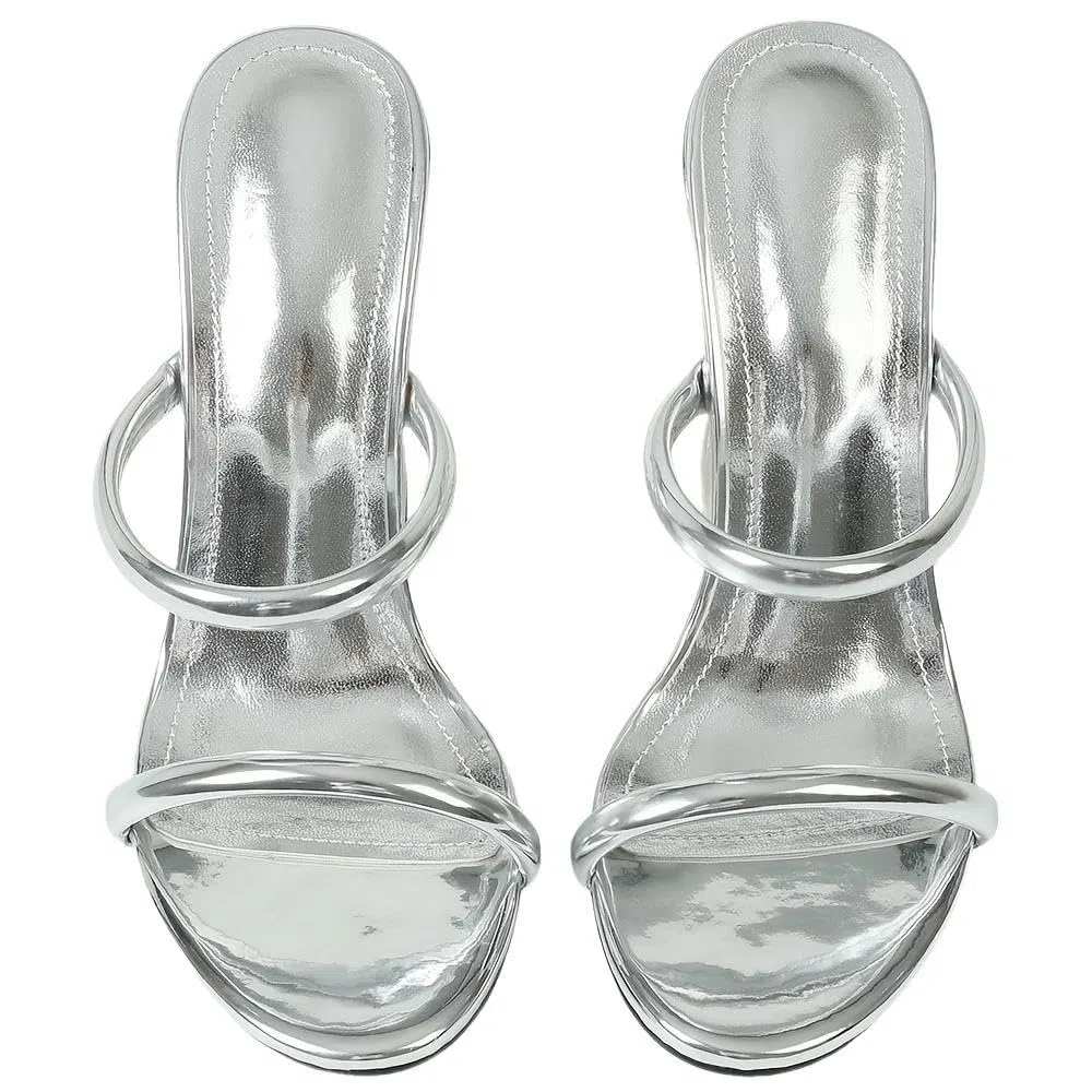 ZBDZSW Sandali con Tacco a Forma Speciale con Denti di squalo da Donna alla Moda Sexy e Punta Aperta