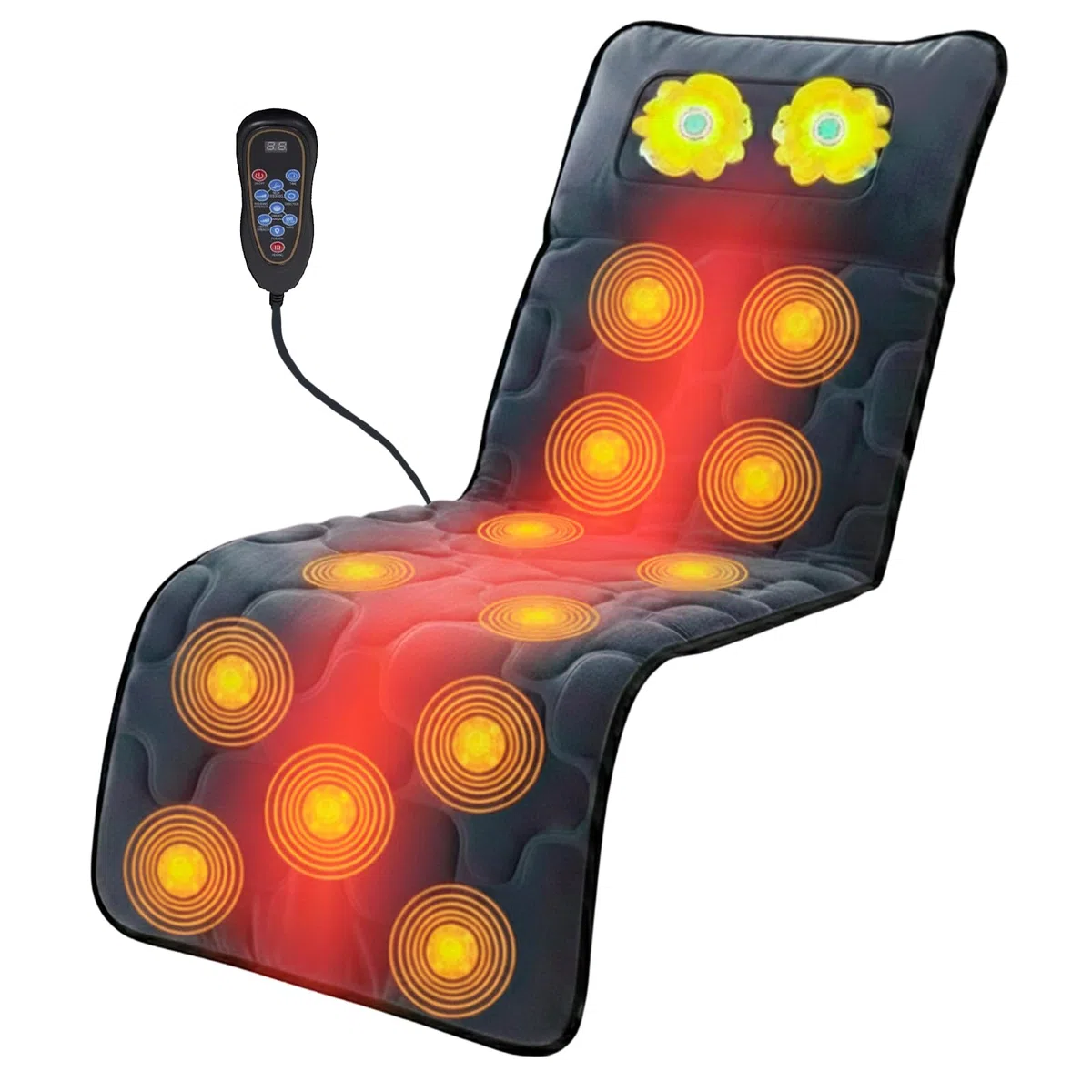 Massaggiatore cervicale Massaggiatore cervicale 10 modalità, massaggiatore shiatsu per schiena, collo, gambe, glutei con telecomando