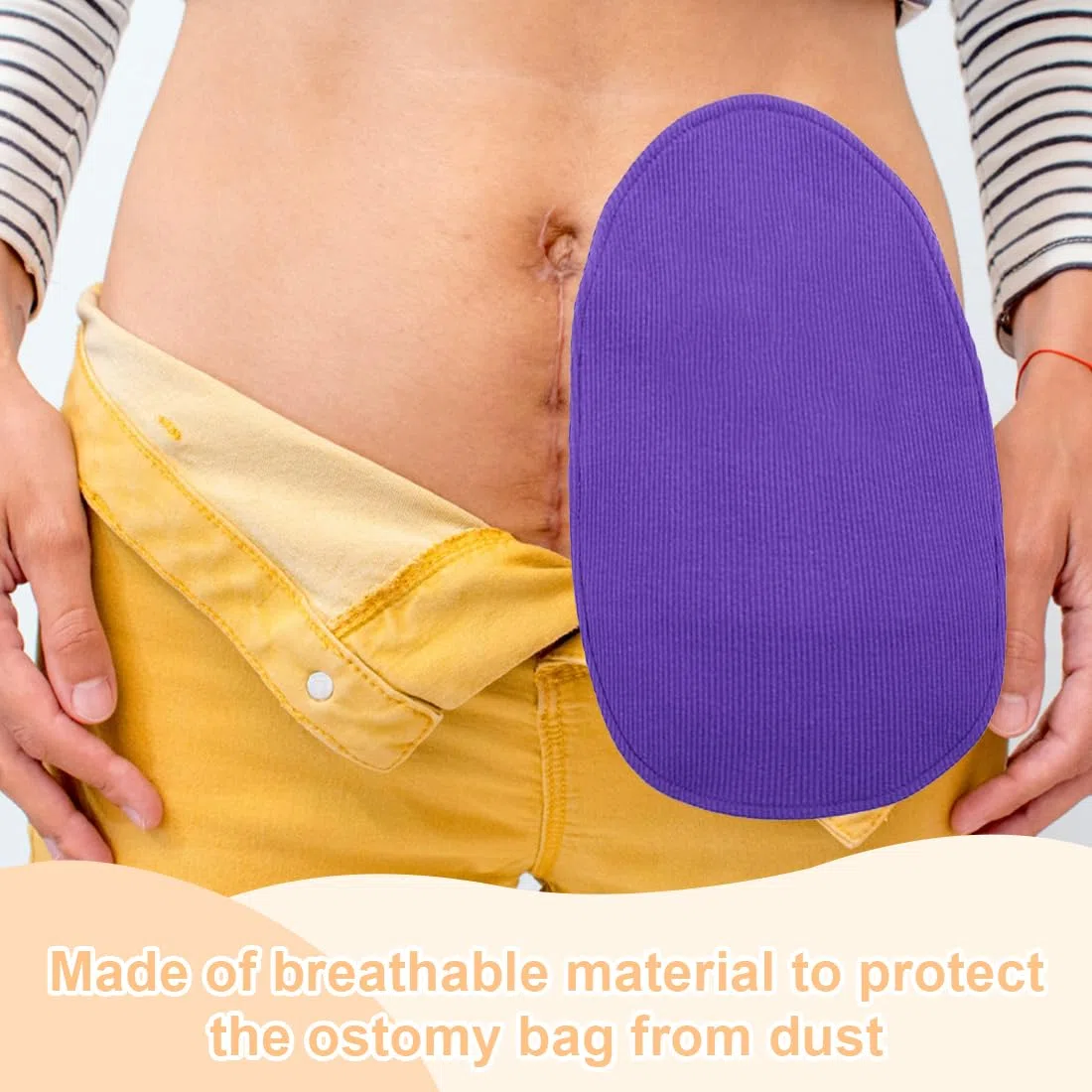 NHQ Fodera Per Sacca Per Stomia,2 Pezzi Fodera Per Sacca Per Stomia,Lavabile Staccabile,Sacchetti per Colostomia,Copertura Sacchetto per Colostomia Elastica,Fodera Protettiva Per Sacca Per Stomia