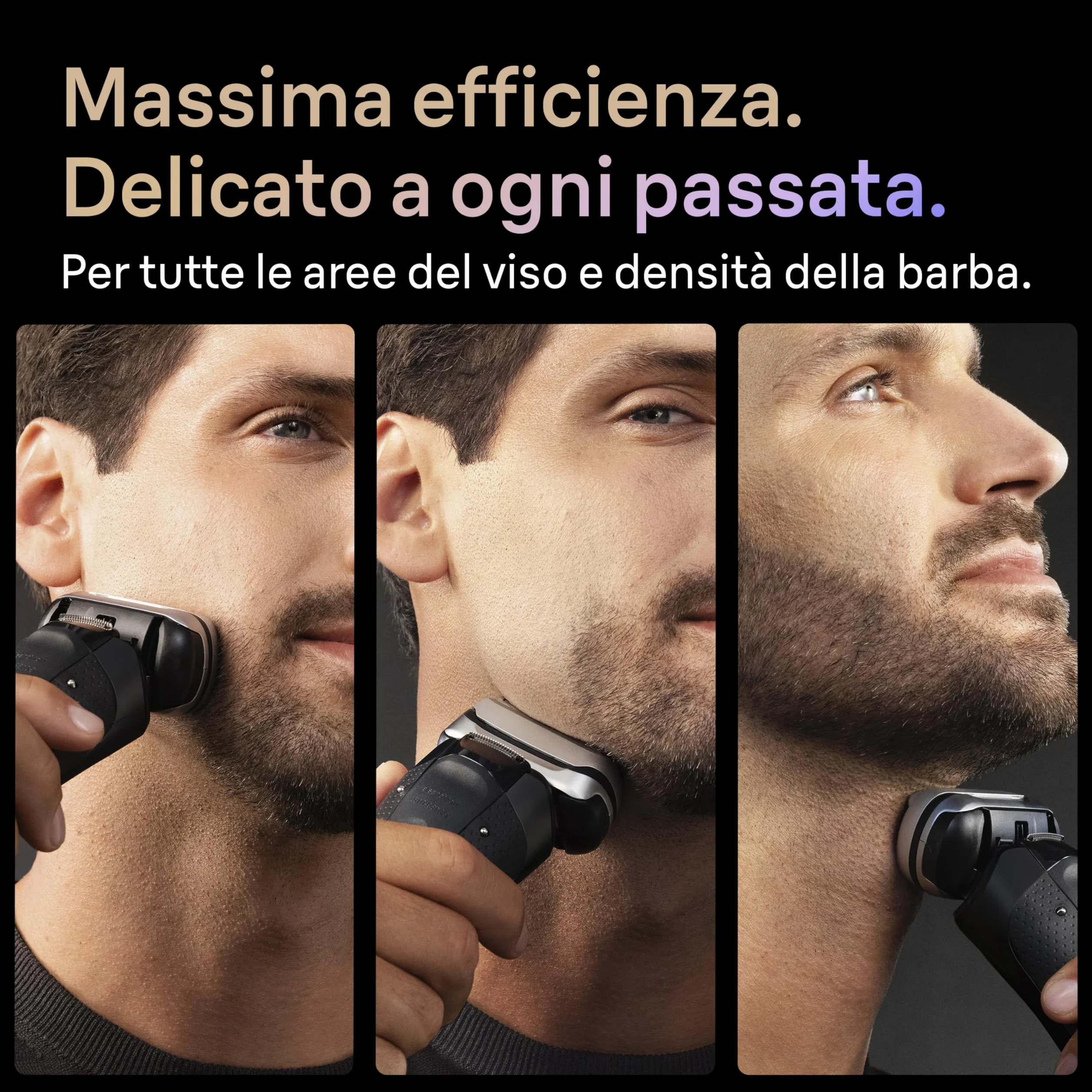 Braun Serie 9 Pro+ Rasoio Elettrico Barba Wet&Dry 5+1 Lame Ultra Sottili Tecnologia Pro Sensoadapt 60 Min Base di Ricarica Nero