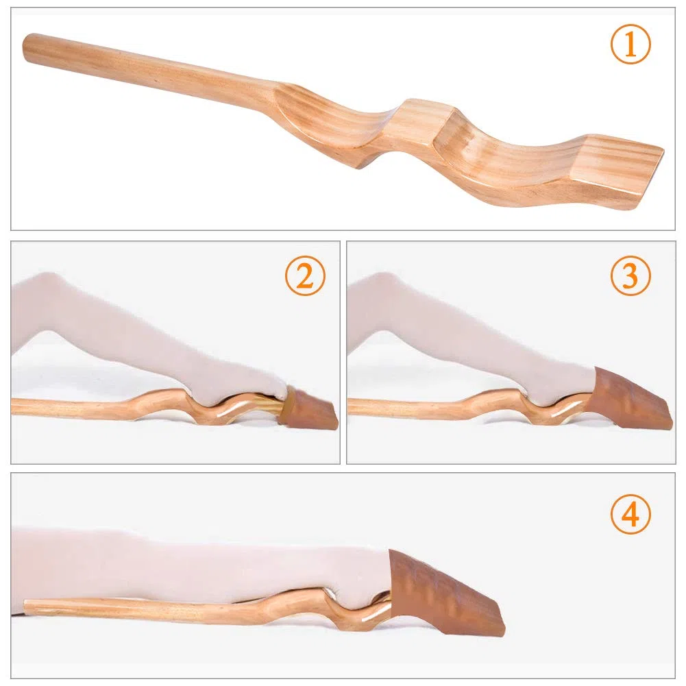 Greensen Estensore per Piedi da Balletto, Estensore per Piedi in Legno per Balletto, Attrezzo per Balletto, Set di Spalline per Piedi da Balletto, Accessori per Danza, Ginnastica, Balletto, Fitness