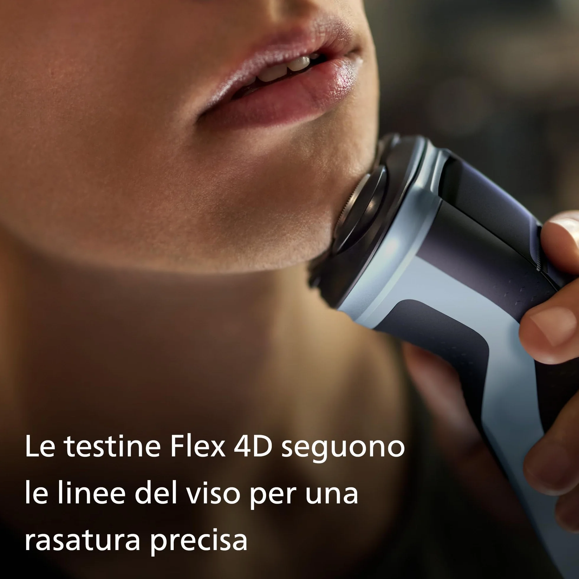 Philips Rasoio Elettrico Serie 3000x Wet & Dry Uomo Blu Cielo SkinProtect X3053/00