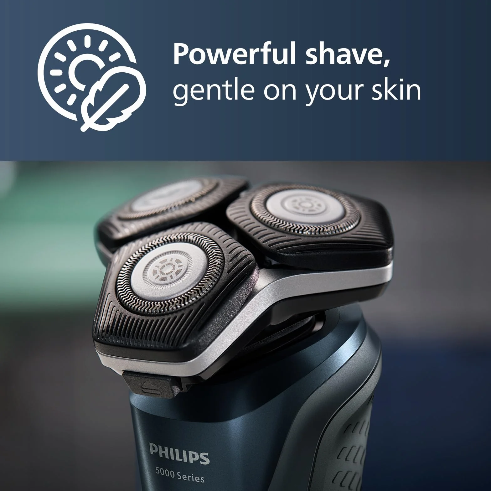 Philips SH71/50 Testine di Rasatura Compatibili Serie 5000 7000 3 Pezzi Autoaffilanti Sostituiscono RQ12/70 RQ12/60 SH60/70 SH70/70
