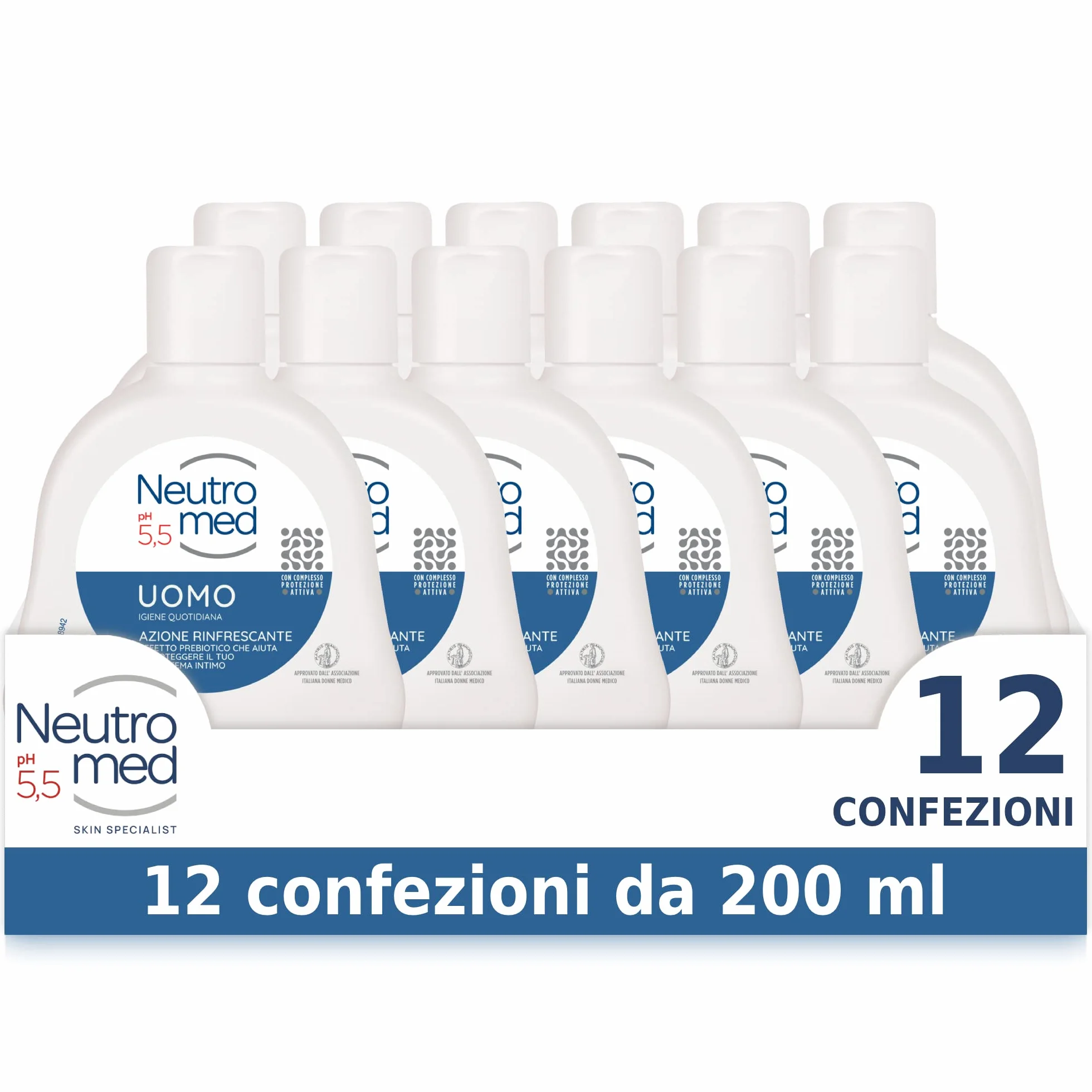 Neutromed Detergente Intimo Uomo 200ml Confezione 12 flaconi