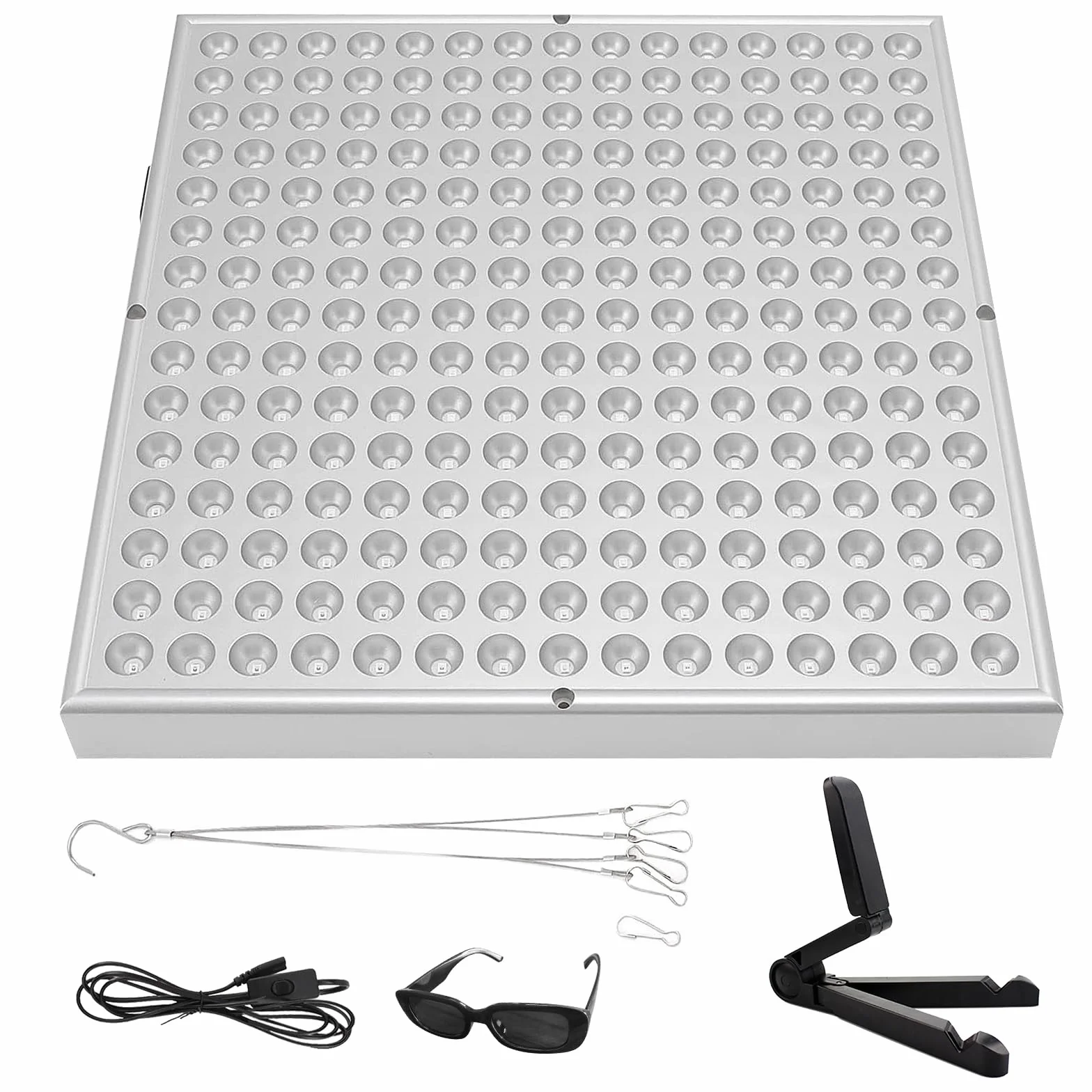 Solarium per la Casa 45W Lampada Abbronzante Pieghevole con 225 LEDs Supporto Regolabile