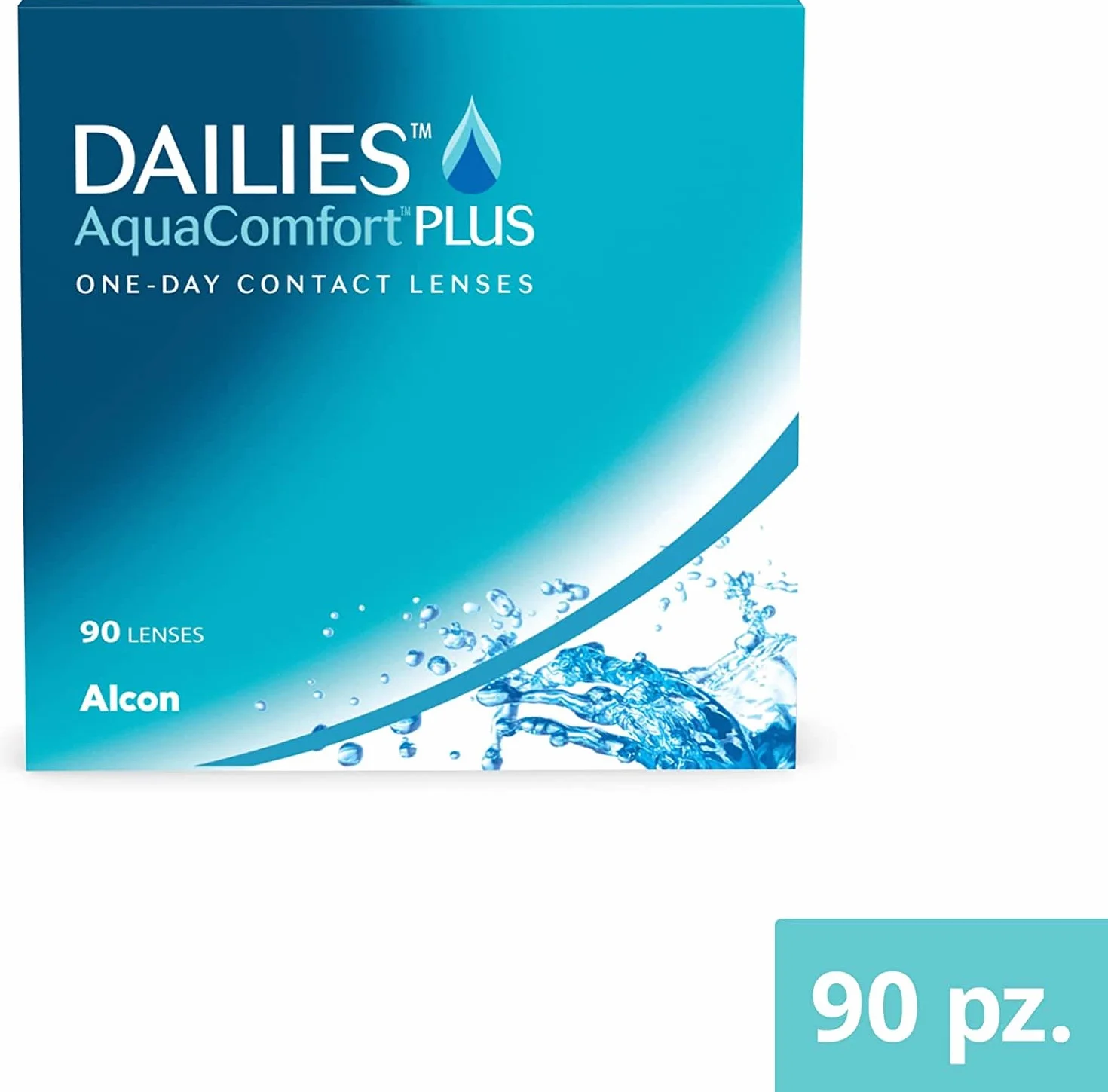 Dailies AquaComfort Plus lenti a contatto giornaliere 90 lenti BC 8.7 mm DIA 14.0 mm -02.50 diottrie