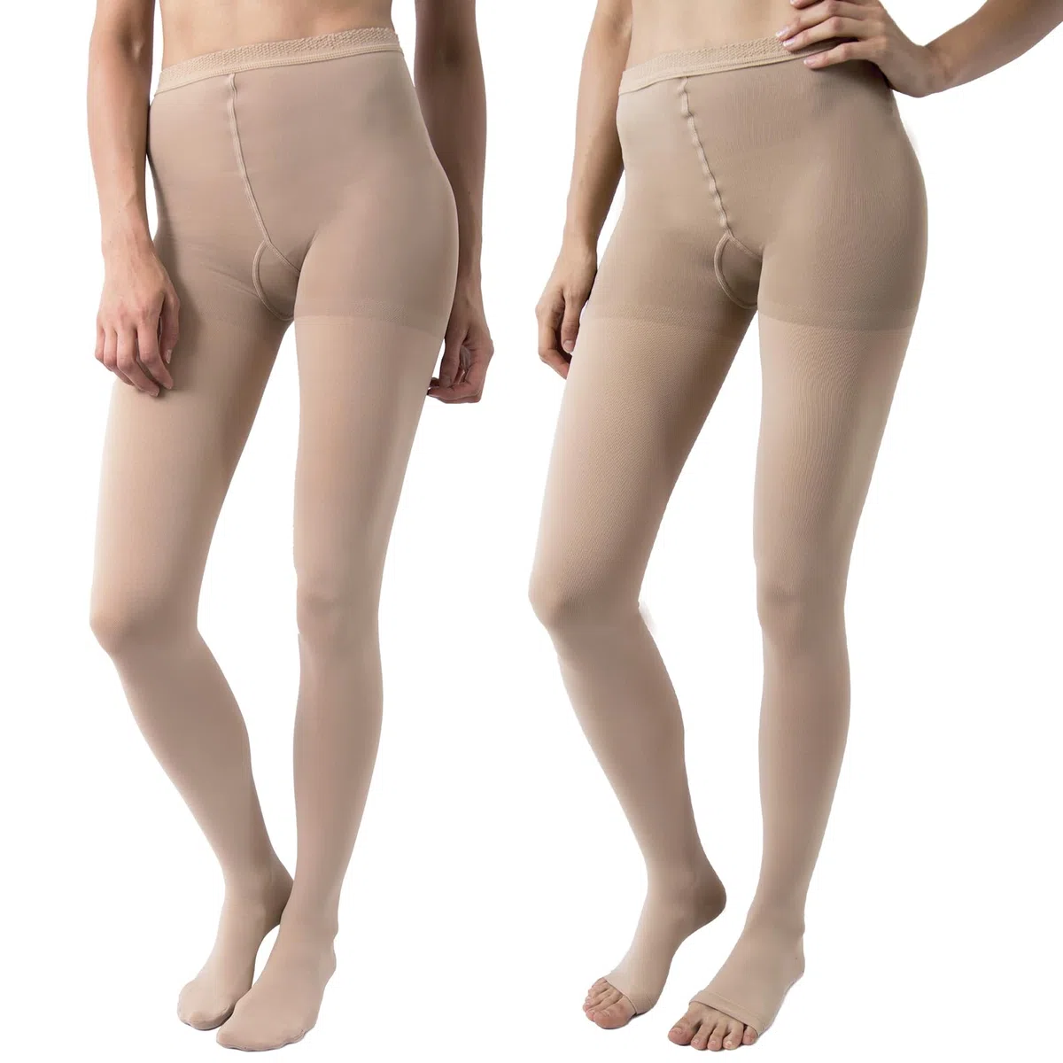 Beman 421C - Collant Medicali K3 Classe 3, Compressione Graduata 34-46 mmHg, Punta Chiusa Unisex, Tallone Rinforzato e Cuciture Piatte, Elastici Resistenti
