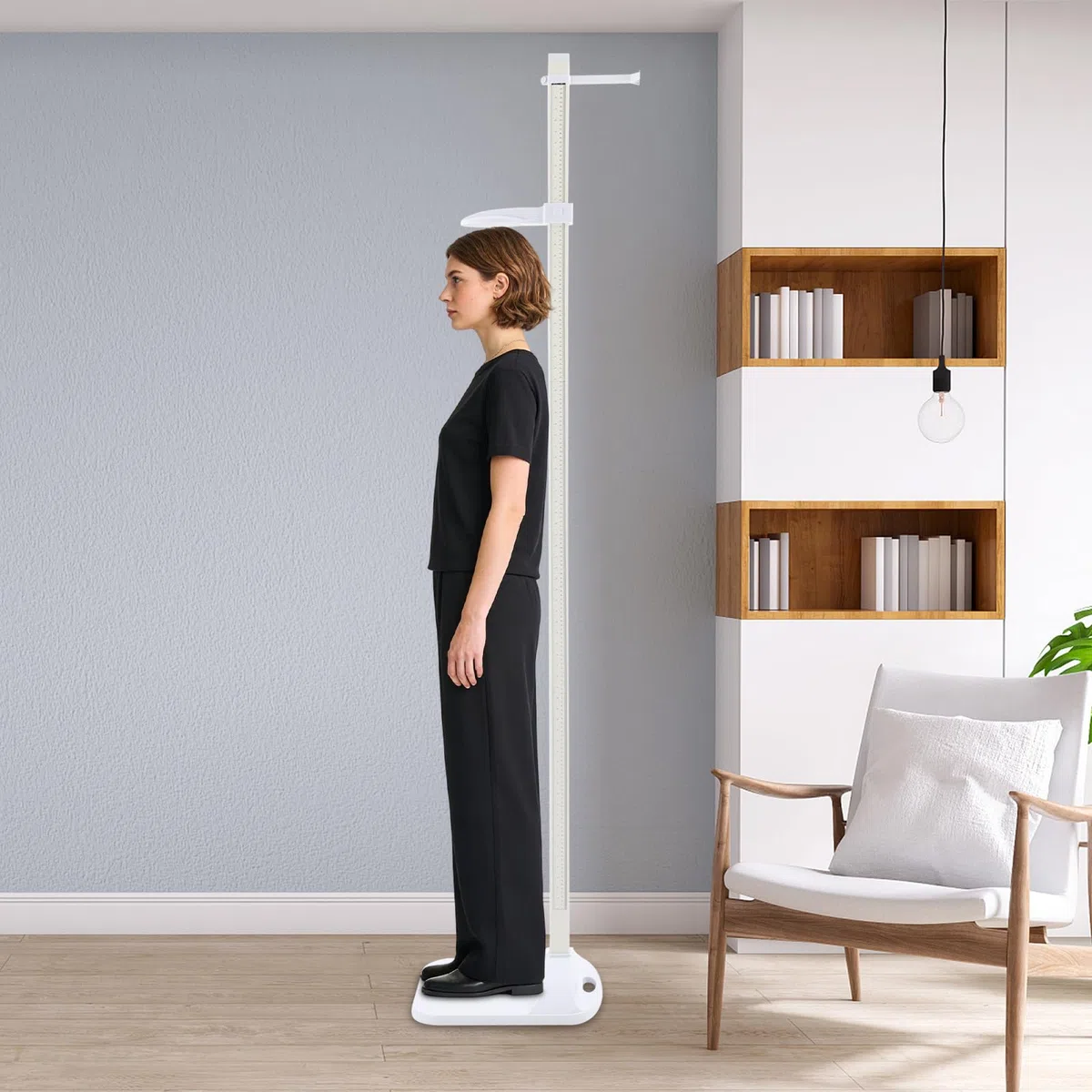 Altimetro portatile stadio stadio stadio 20 – 210 cm/8 – 83 pollici, barra di misurazione dell'altezza medica con due linee di scala, misurazione dell'altezza per casa e clinica