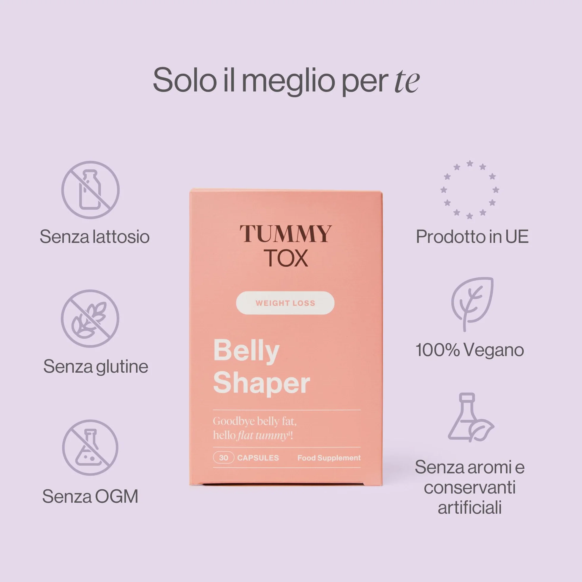 Belly Shaper Brucia Grassi con Morosil, Tè verde, Vitamina C, B6, Pepe di Cayenne e Caffeina 90 Capsule