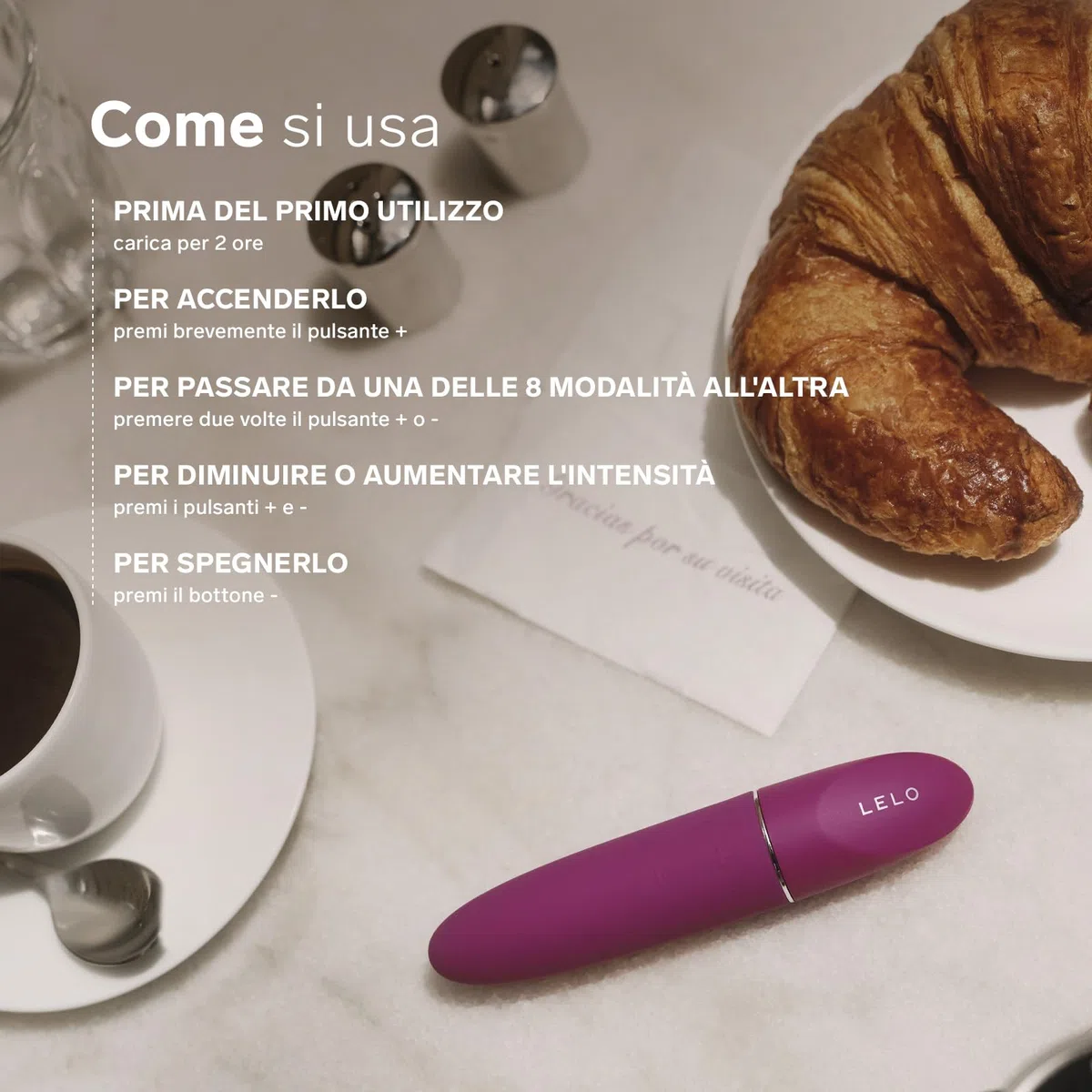 LELO MIA 3 Massaggiatore Personale Femminile, Vibratore per Donna con 8 Modalità di Piacere e un Nuovo Design Compatto, Deep Rose