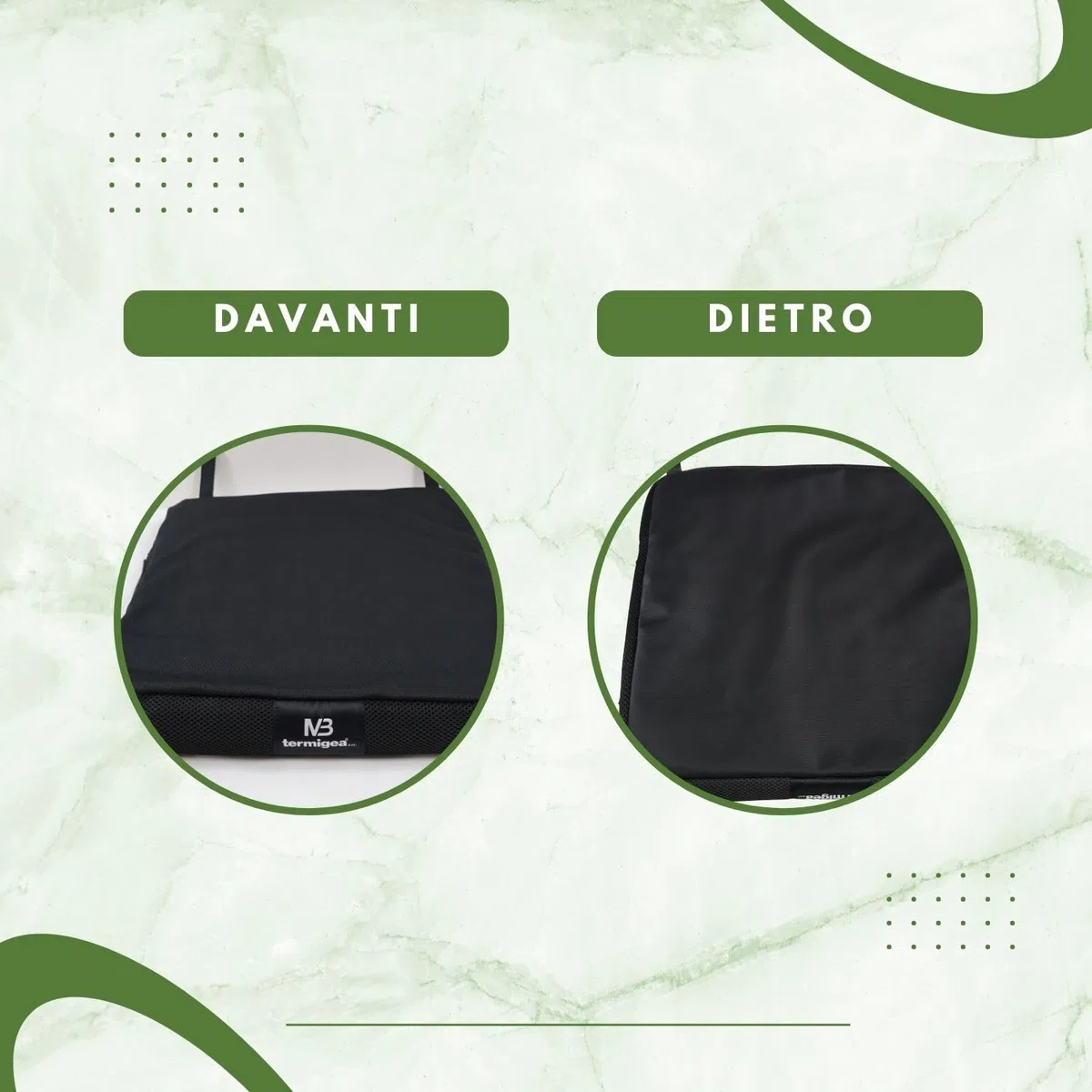 TERMIGEA Cuscino antidecubito a bolle d'aria con di pompa per regolazione della pressione e Kit di Riparazione. CA1000 con 64 celle alto 6cm40X40 Cuscino decubito per la prevenzione delle piaghe.