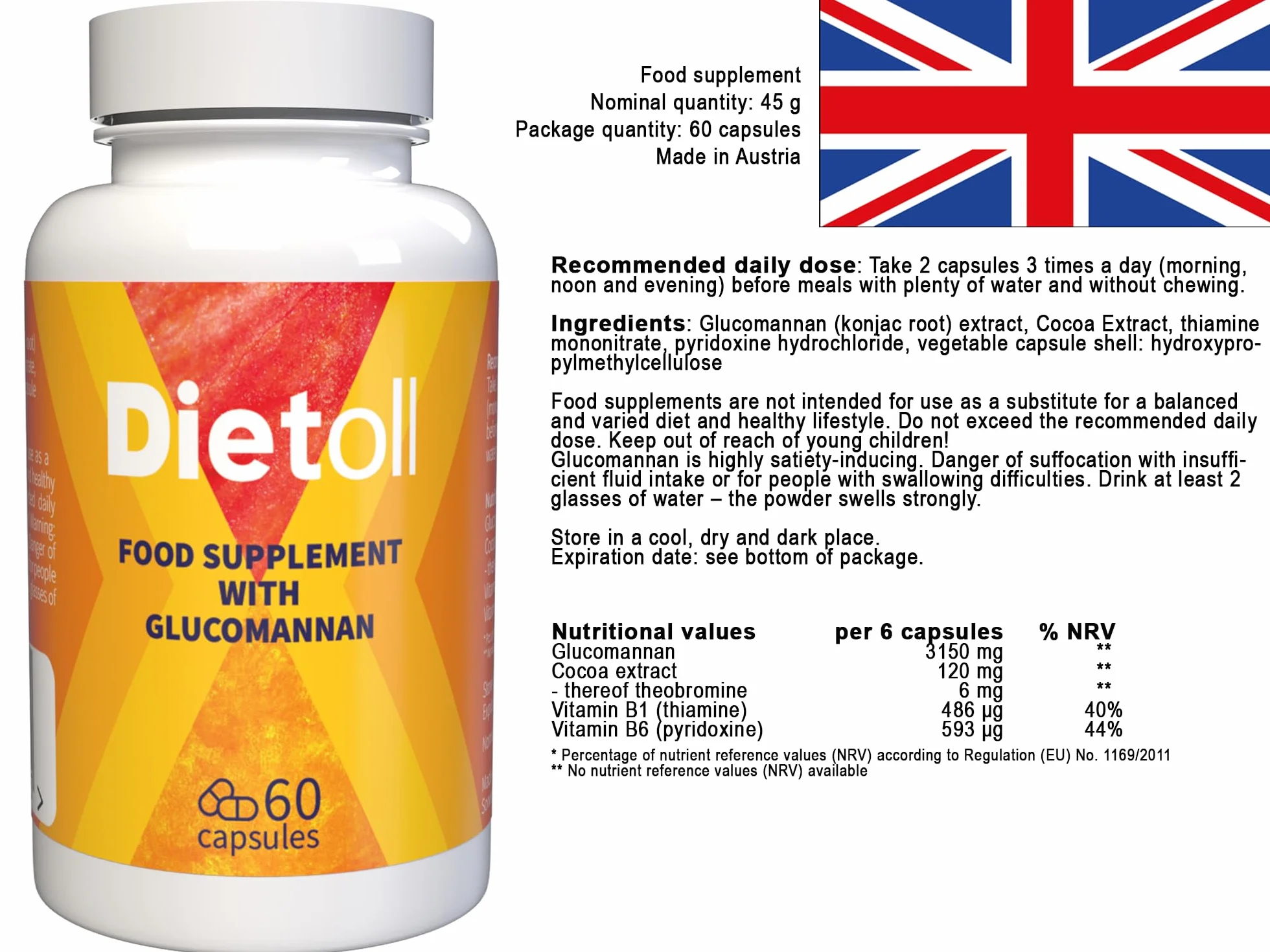 Dietoll 120 Capsule (2x 60 Capsule) Confezione da 2