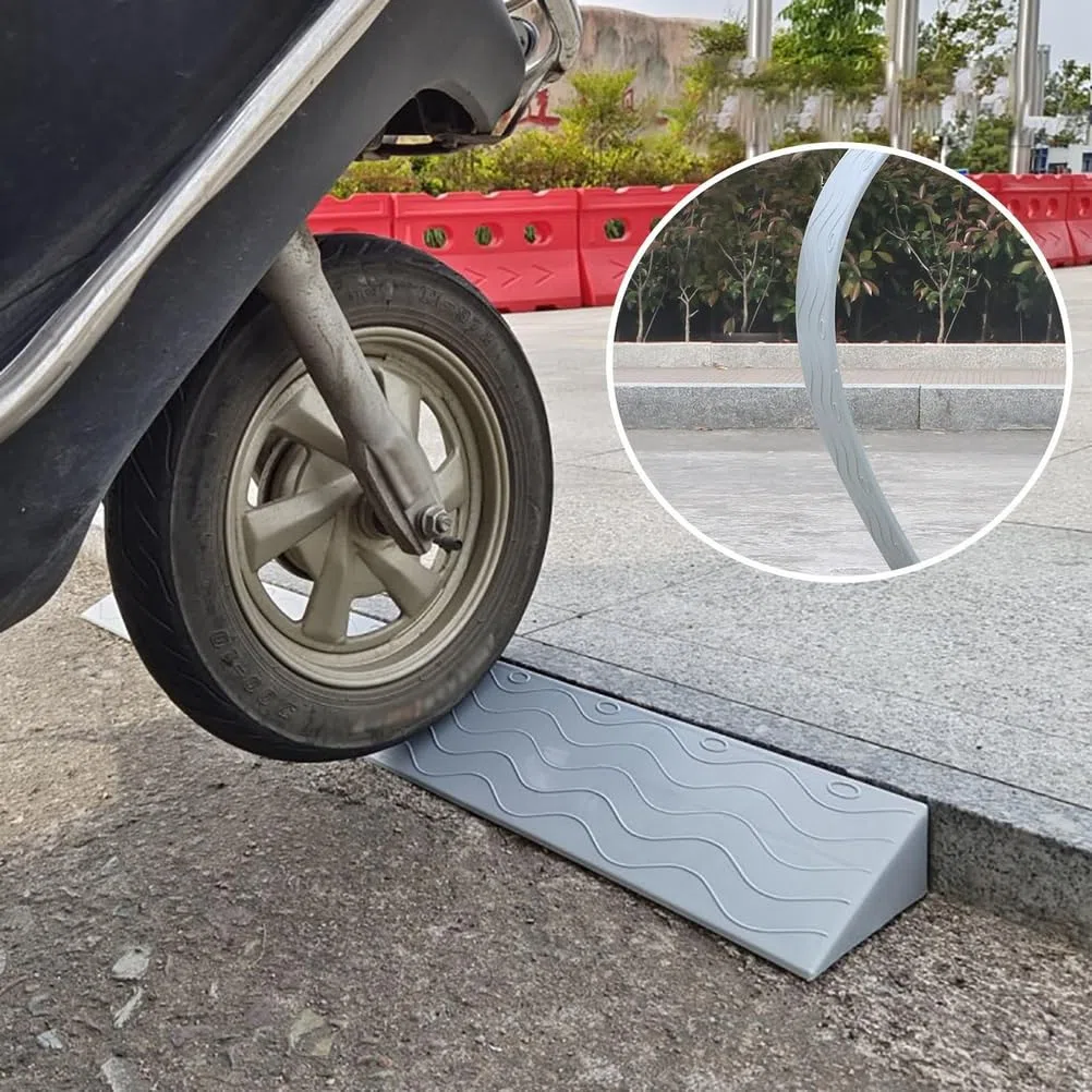 B,6cm,Rampe di Soglia per Porte, Rampe per Sedie A Rotelle Antiscivolo, Rampe per Marciapiedi Portatili, Tappetini per Gradini, Rampe per Porte Resistenti per Robot Spazzatrici