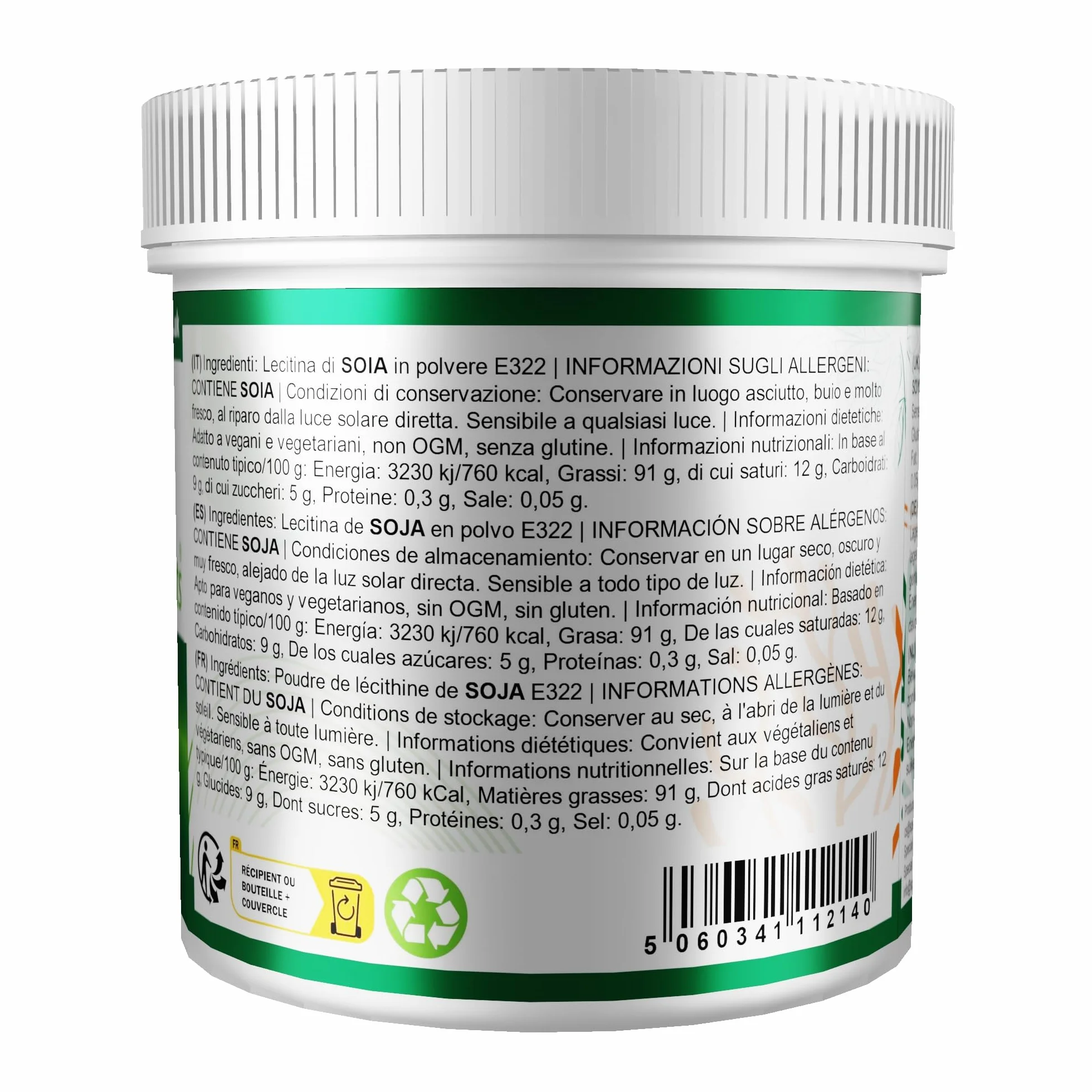 Lecitina In Polvere 100 g Qualità Premio