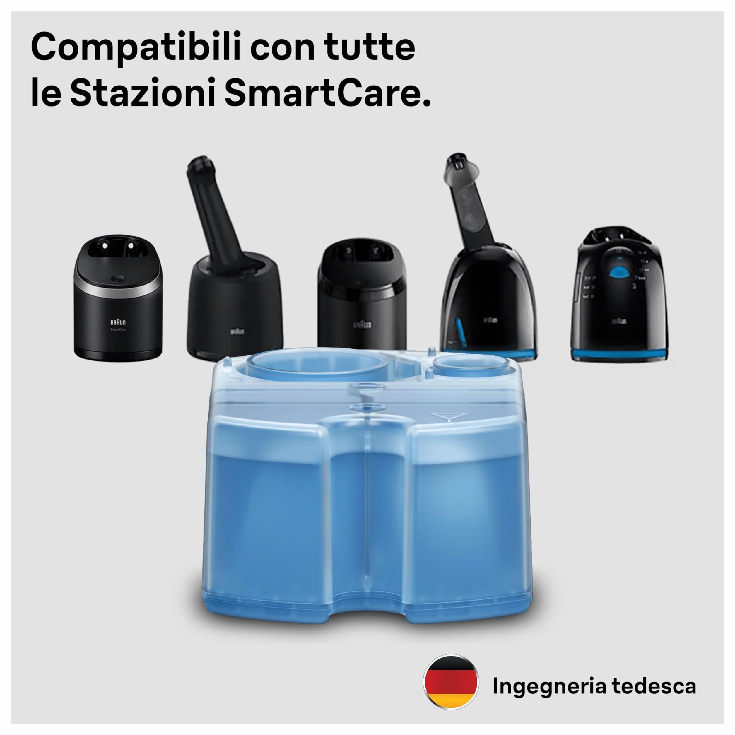 Braun Shavercare 3in1 Ccr 8 Cartucce di Ricarica Originali per Stazione Smartcare