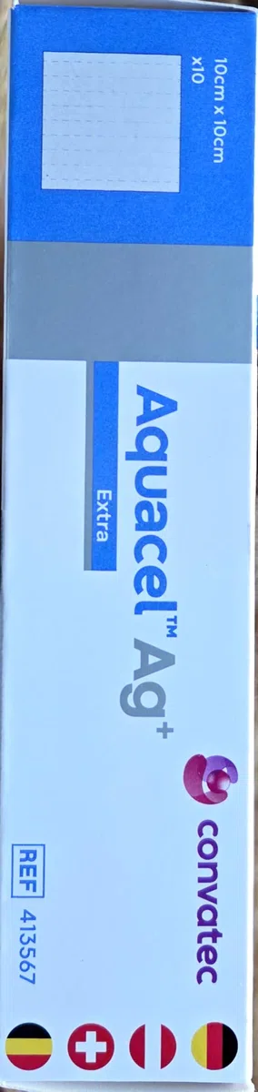 ConvaTec (Germany) GmbH AQUACEL Ag + Extra 10 x 10 cm impacchi 10 St