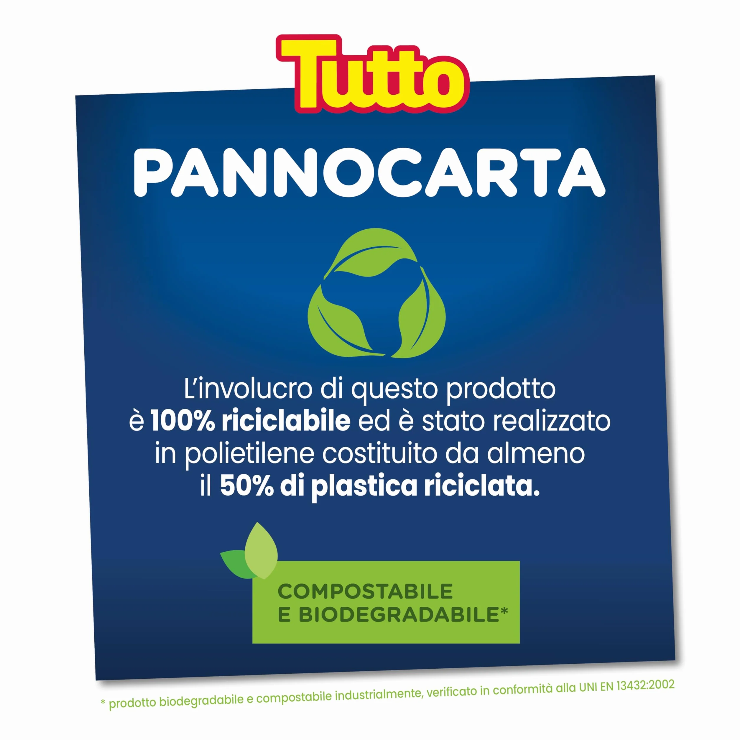 Tutto Pannocarta 3 in 1 Carta Multiuso 20 Rotoli Extra Assorbente Lavabile Riutilizzabile Made in Italy