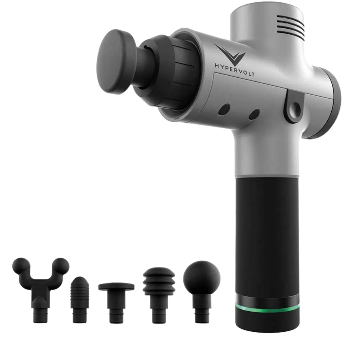 Hyperice hypervolt - Massaggiatore a percussione, con scorrimento delicato, 3 livelli di velocità, 5 testine intercambiabili
