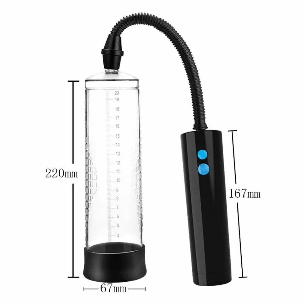 ELETTRO SVILUPPATORE A POMPA SVILUPPATRICE MASCHILE ASPIRAZIONE AUTOMATICA RICARICABILE USB
