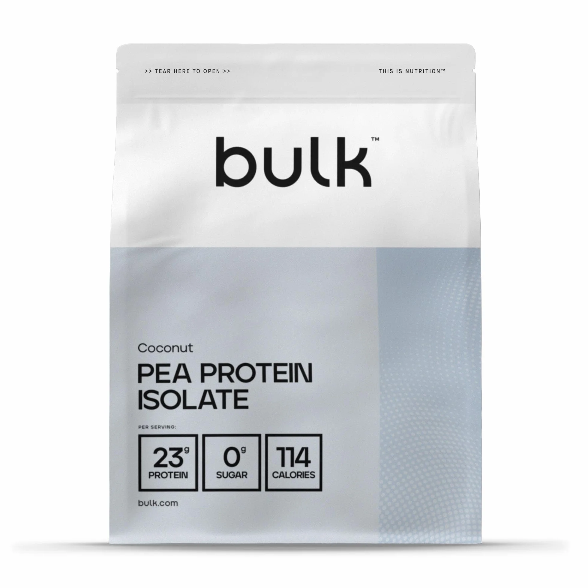 Bulk Pea Protein Isolate Powder, Vegan Protein Shake, Coconut, 2.5 kg, 83 Servings