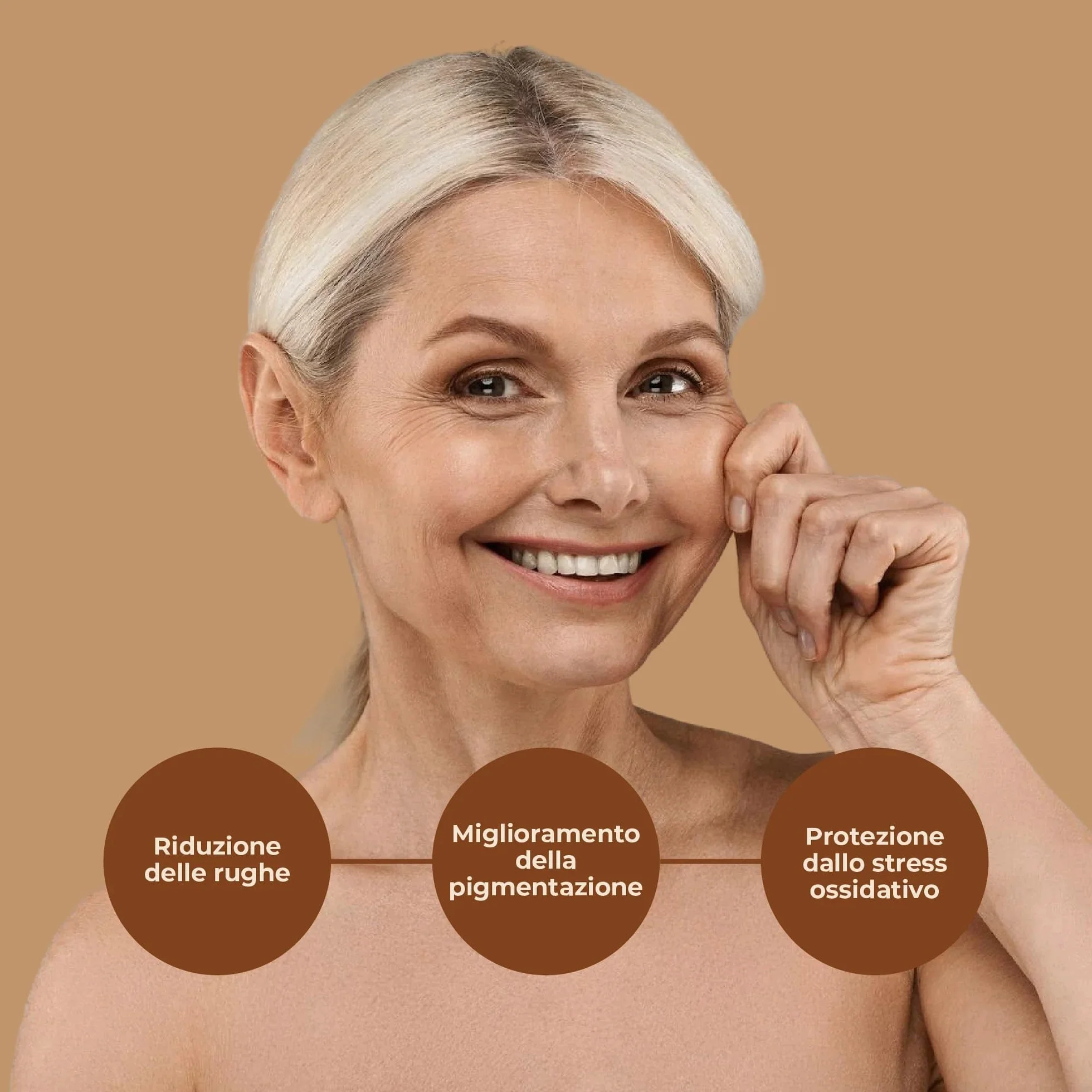 GOLD COLLAGEN New Forte Plus Collagene Integratore Antirughe con Vitamina C Antiossidante 8g Collagene Marino Acido Ialuronico Biotina 10x50ml