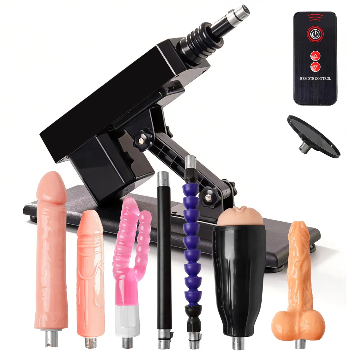 Macchina del Sesso Automatica con 7 Accessori & Telecomando | Sex Machine Elettrica con Movimento Automatico Regolabile | Sexmachine con 3XLR Connettore per Uomo e Donna | Massaggio Punto G & Anale