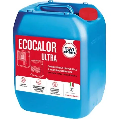 Combustibile per stufe unversale SUPER inodore SaviChem Ecocalor 18lt TAPPO ROSSO