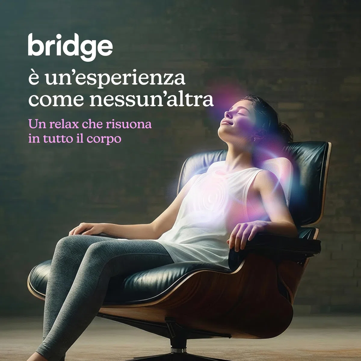 Homedics Bridge Cuscino massaggiante vibroacustico - Massaggiatore per schiena da sedia, 5 tracce audio e streaming Bluetooth, Onde sonore a bassa frequenza per calmare corpo e mente